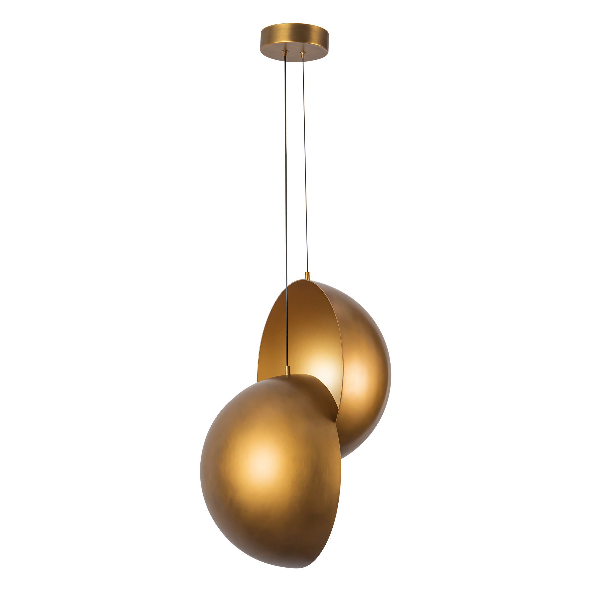 Shown in Vintage Brass finish and Steel shade