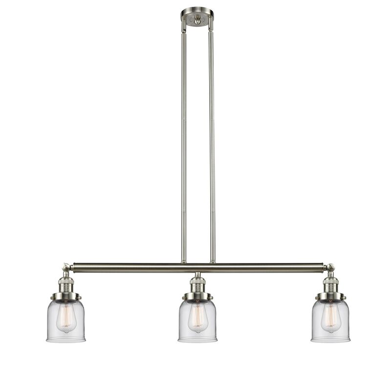 Bruno Marashlian Small Bell 36 Inch 3 Light Linear Suspension Light by Innovations Lighting