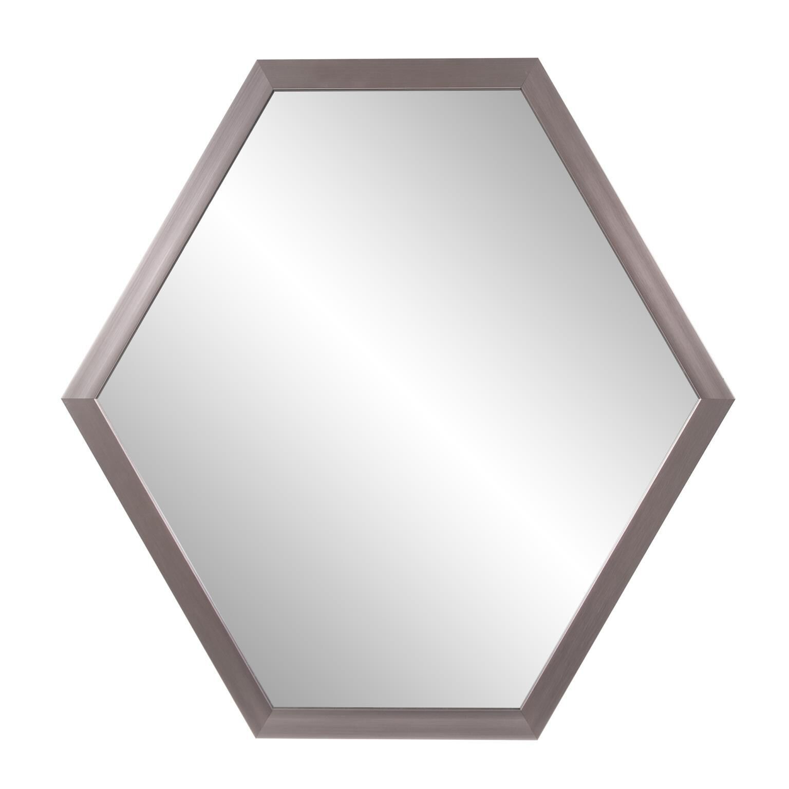 Graphite Foil Hexagonal Decorative Mirror by Howard Elliott Collection