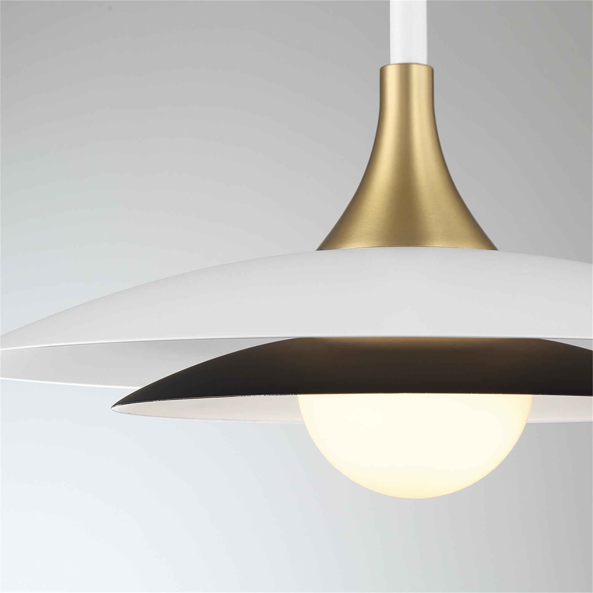 Shown in White and Black finish