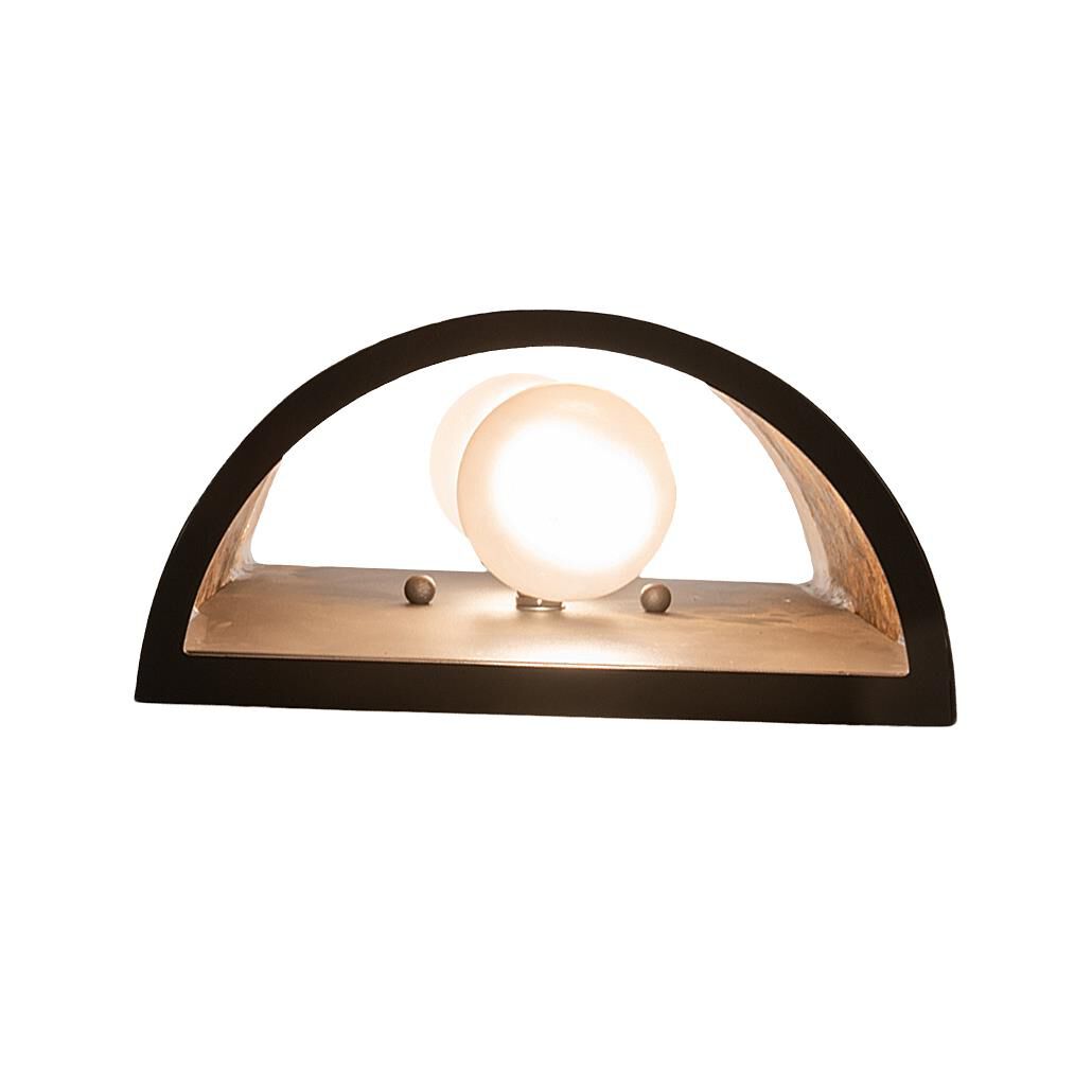 Shown in Wrought Iron finish and Amber Mica;Silver Mica glass