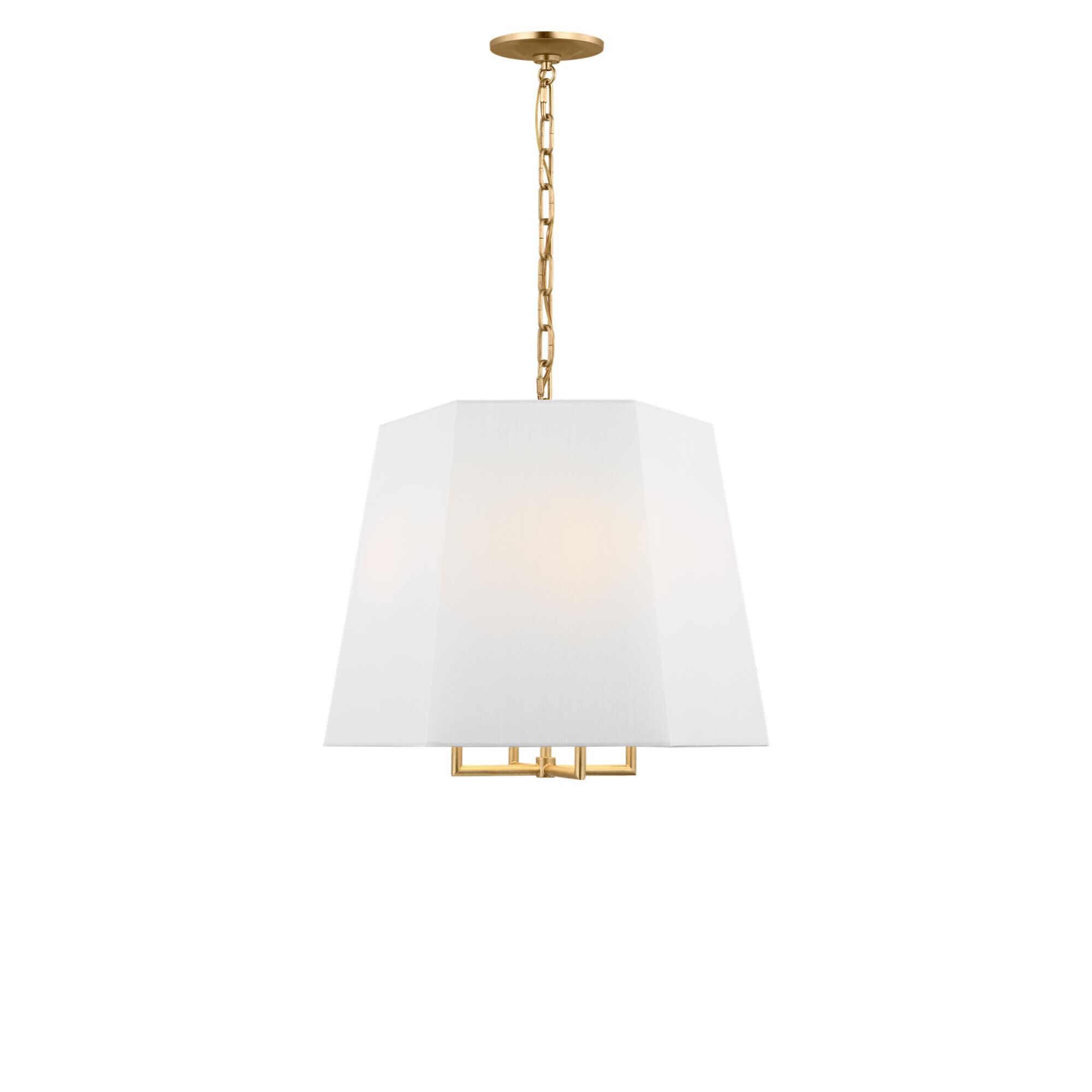 Shown in Gild finish and Faux Raw Silk shade