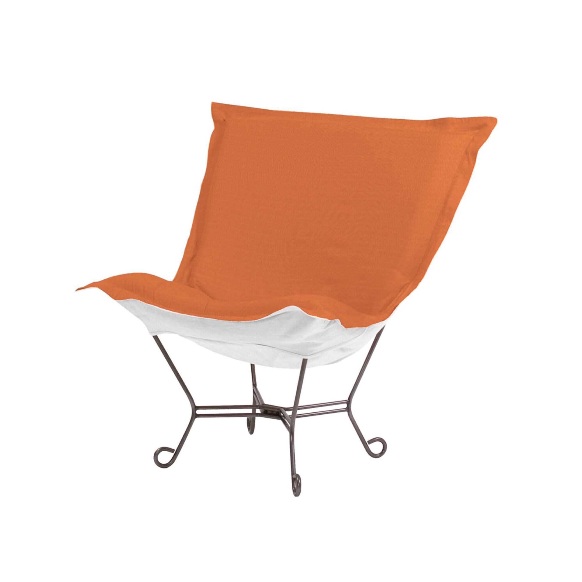 Scroll Puff Side Chair by Howard Elliott Collection