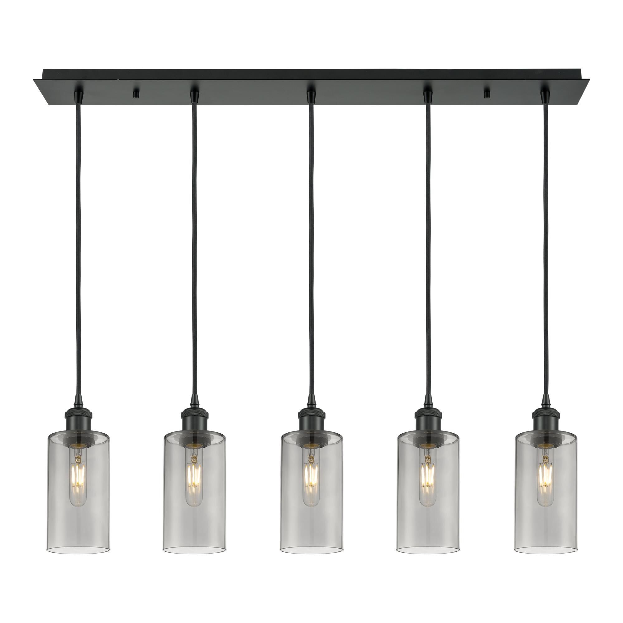 Shown in Matte Black finish and Light Smoke shade