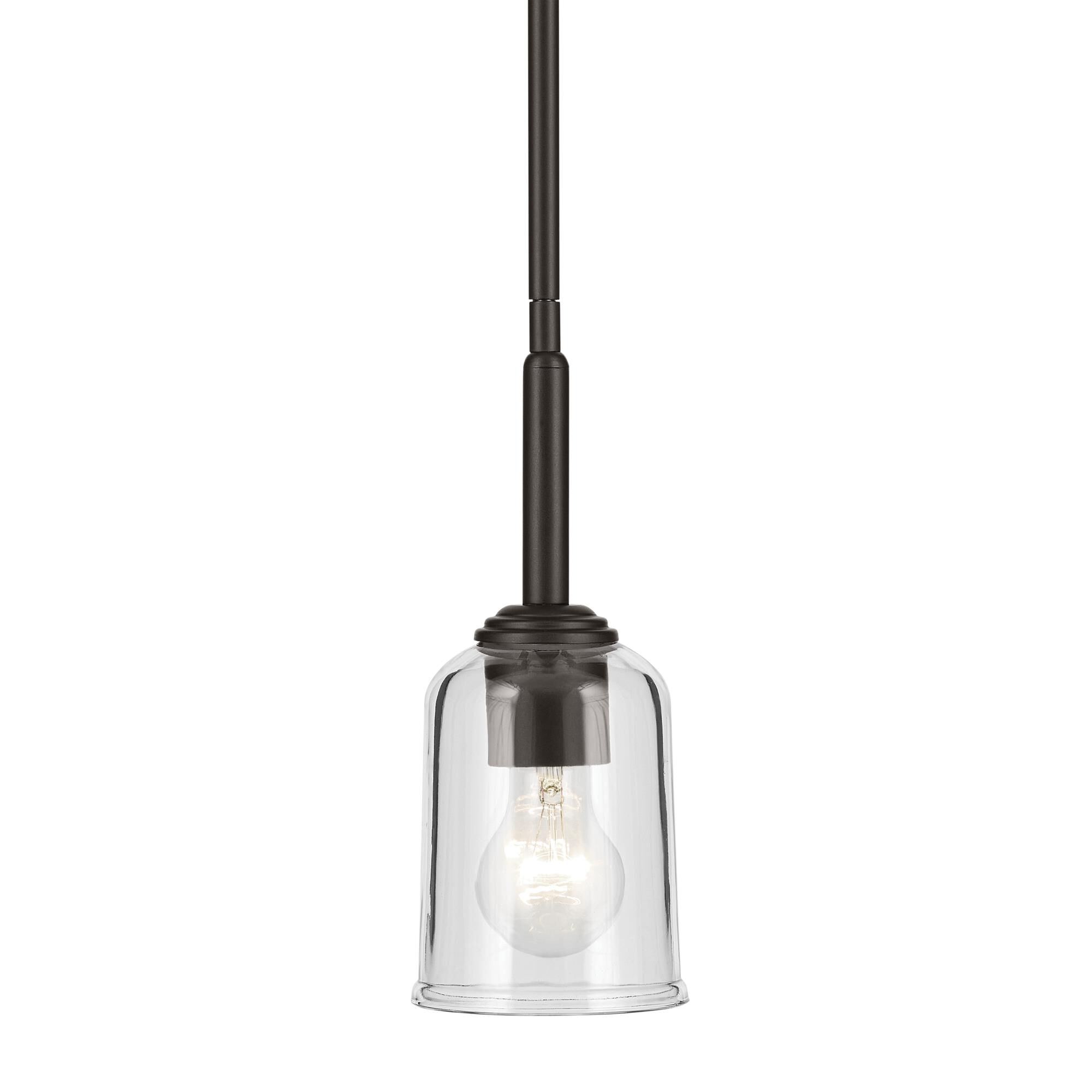 Shown in Olde Bronze finish and Clear glass