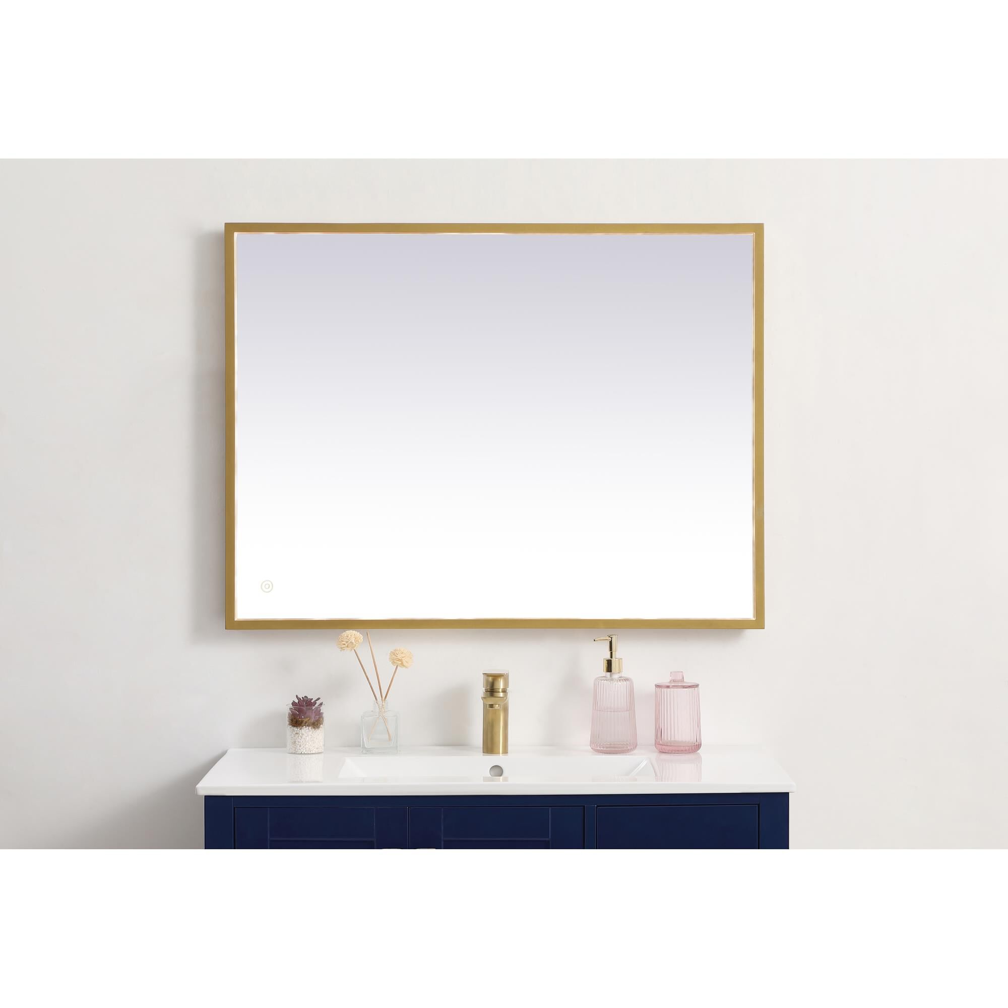 Pier LED Lighted Mirror by Elegant Decor