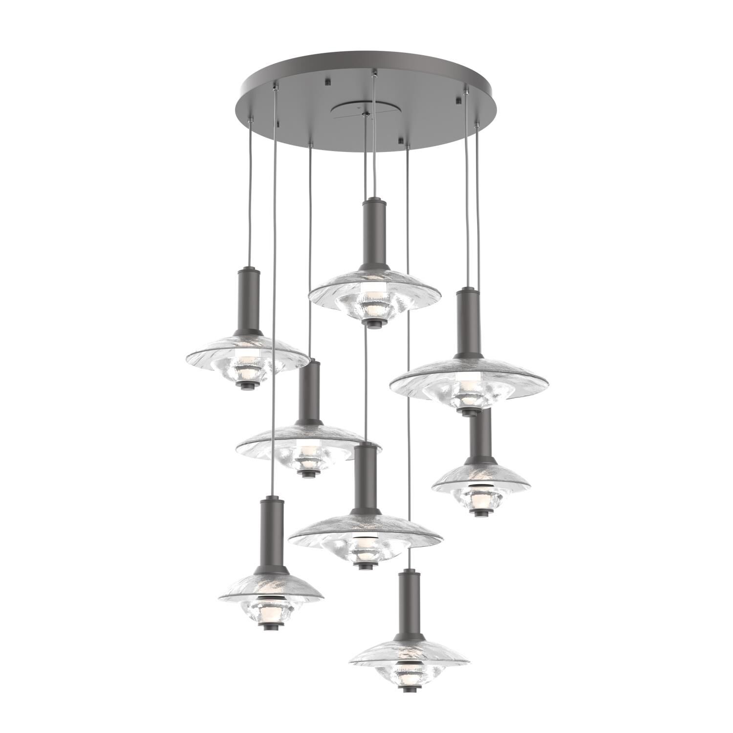 Levi Wilson Cirrus 37 Inch Multi Light Pendant by Hammerton Studio