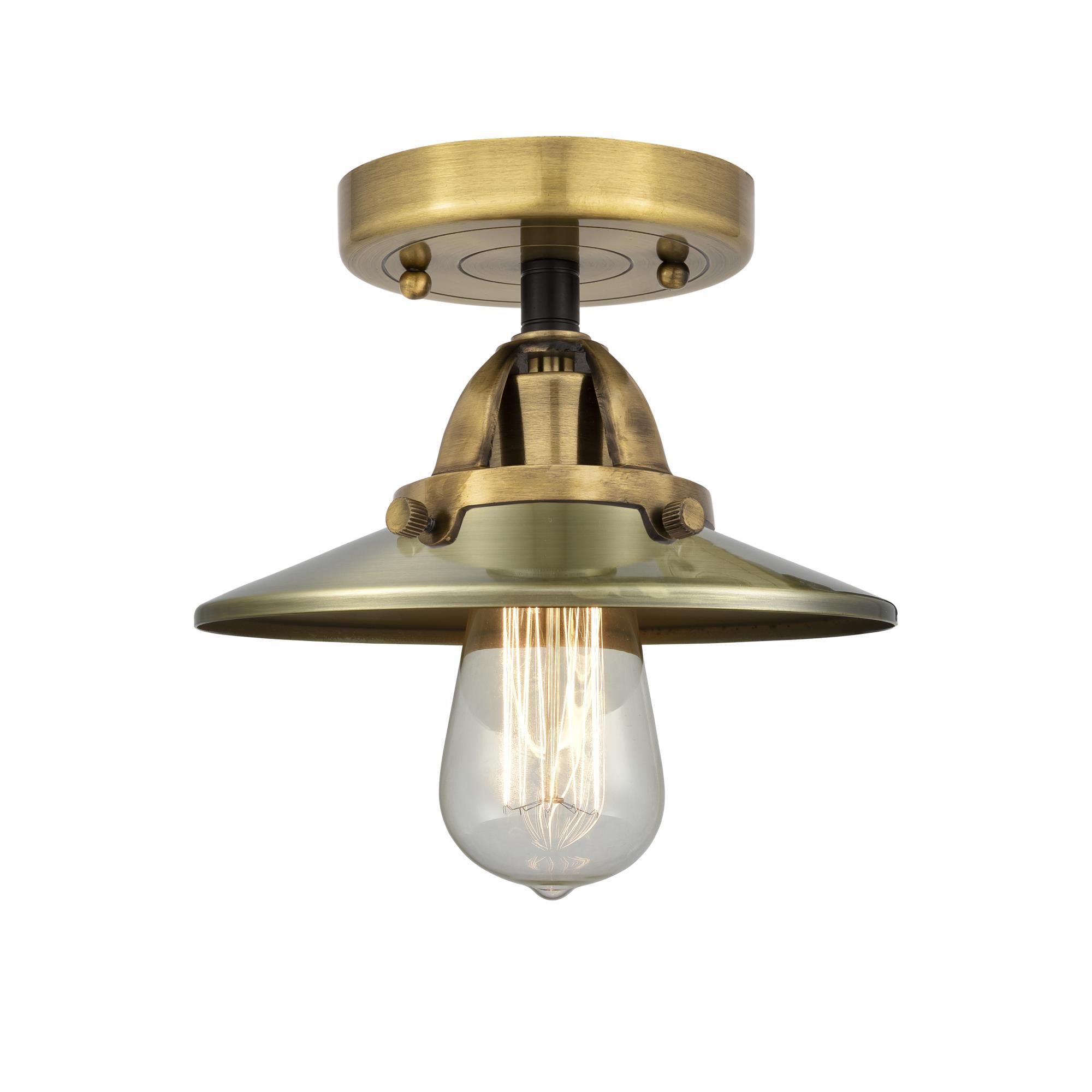 Bruno Marashlian Railroad 8 Inch 1 Light Semi Flush Mount by Innovations Lighting
