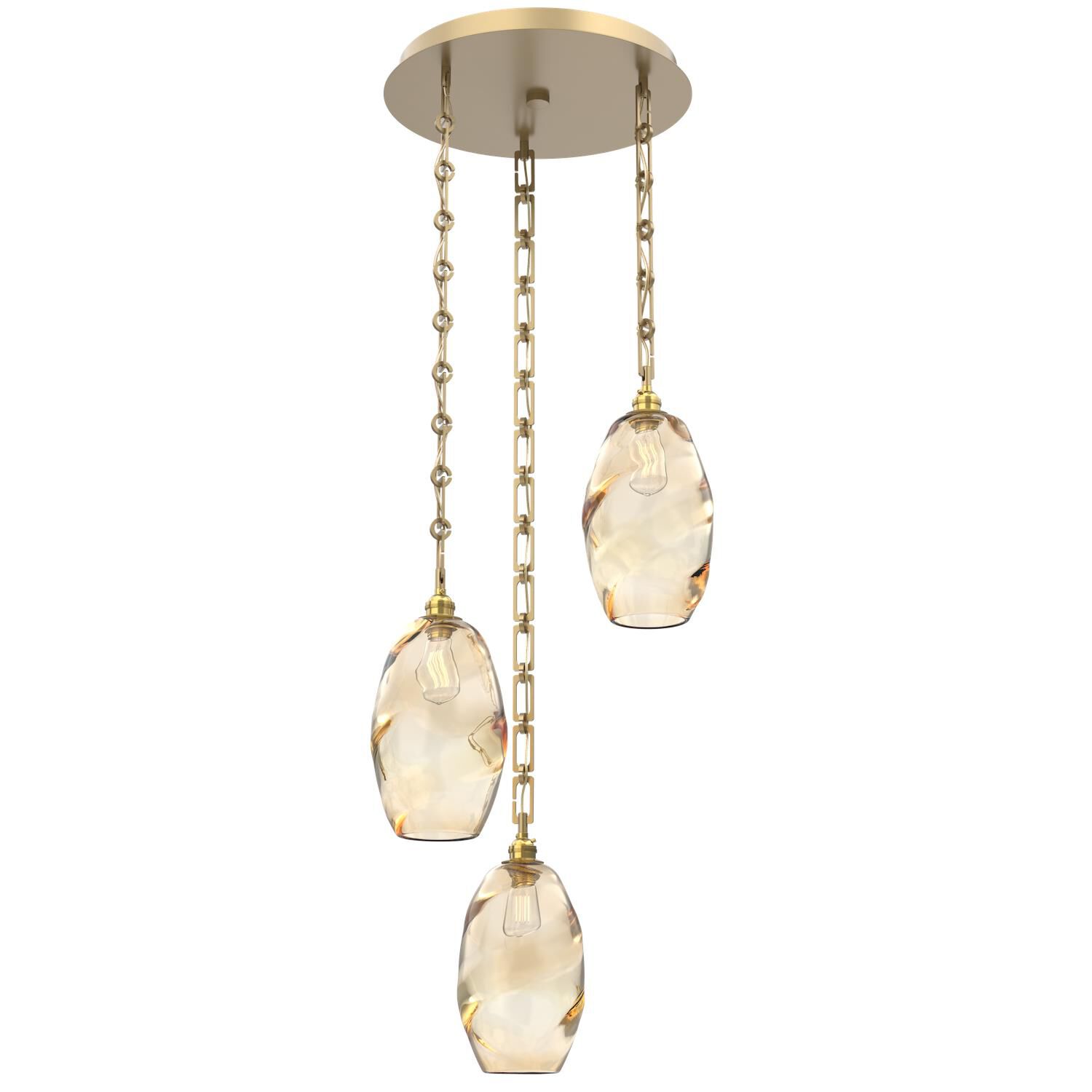 Levi Wilson Ellisse 19 Inch Multi Light Pendant by Hammerton Studio