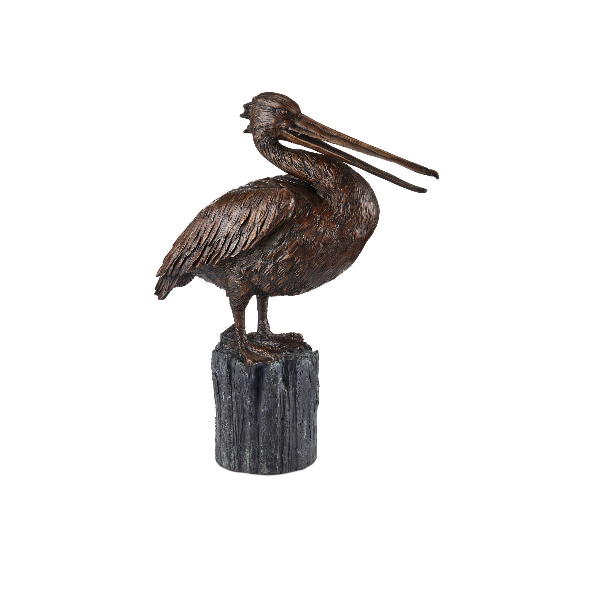 Pelican Sculpture by Currey and Company