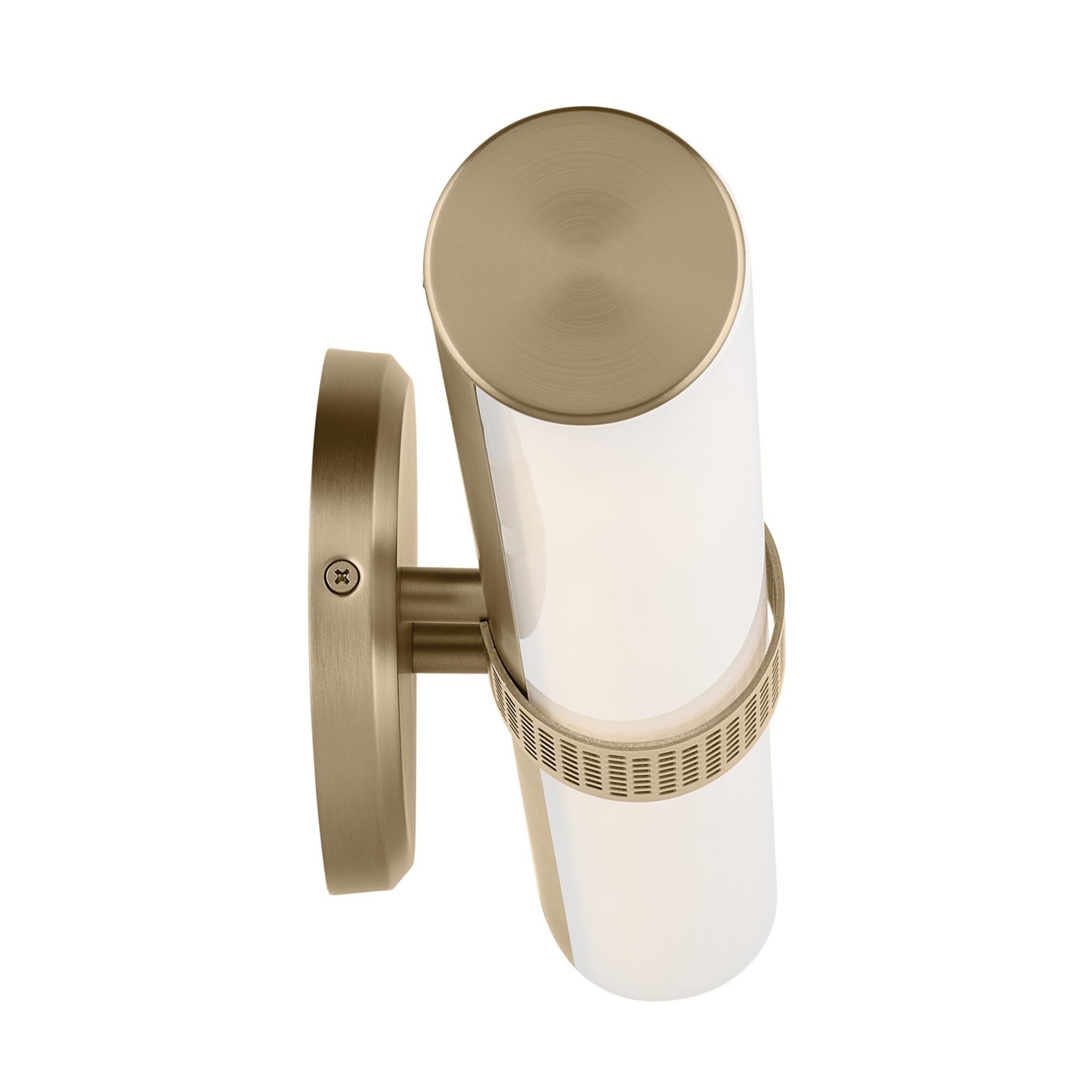 Shown in Champagne Bronze finish and Clear with Painted White Inside glass