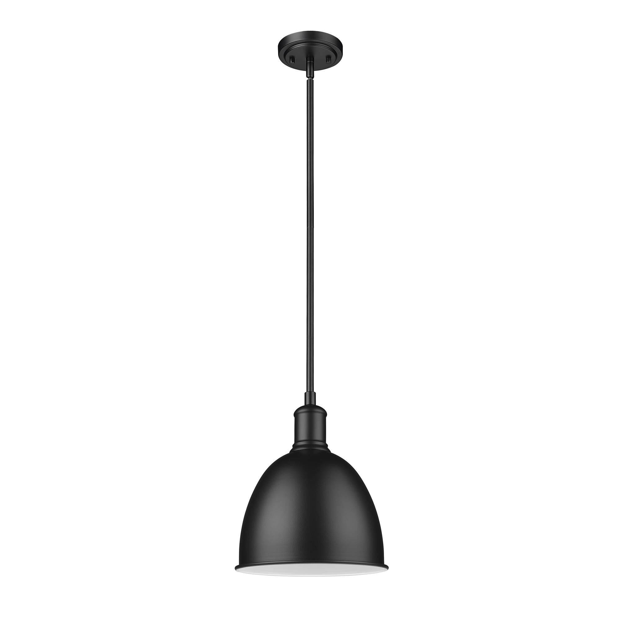 Shown in Matte Black finish and Matte Black shade