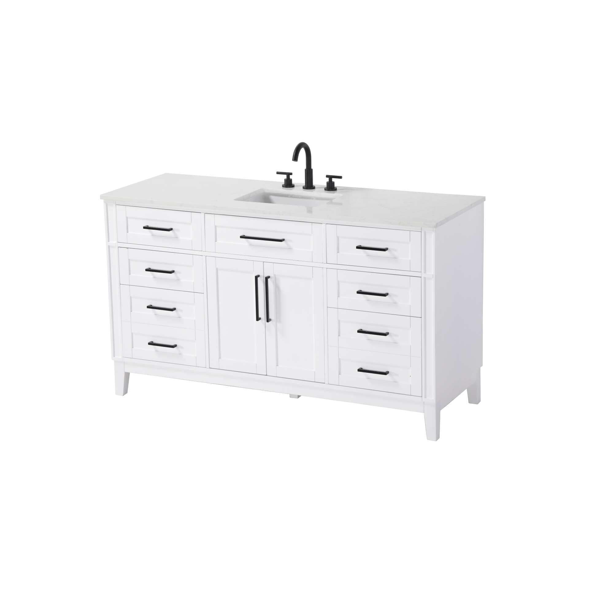 Virginia 60 Inch Bath Vanity by Elegant Decor