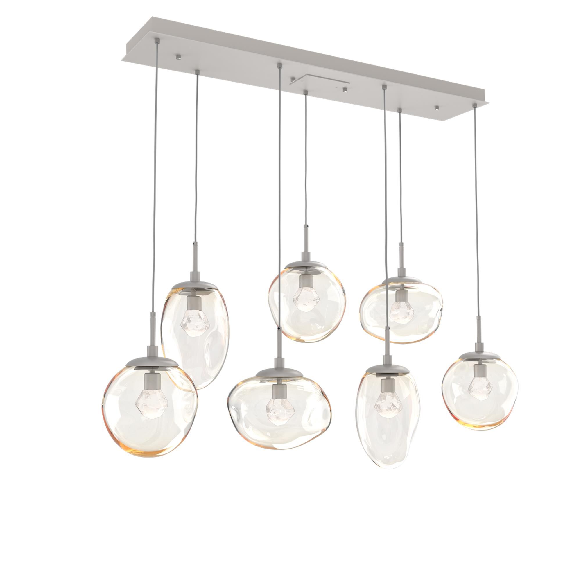 Shown in Metallic Beige Silver finish and Zircon Inner Amber Outer glass