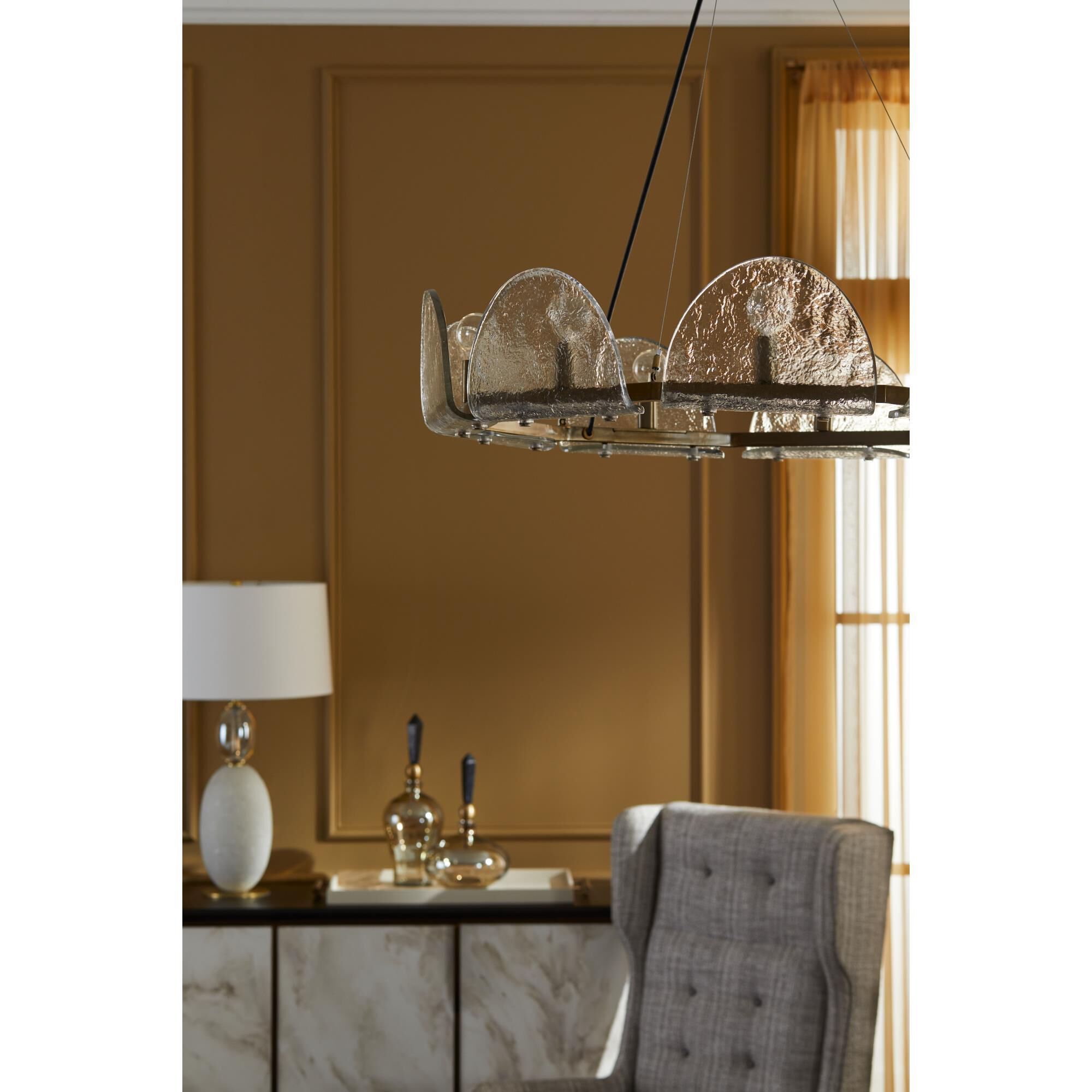 Mendez 29 Inch 9 Light Chandelier by Arteriors Home