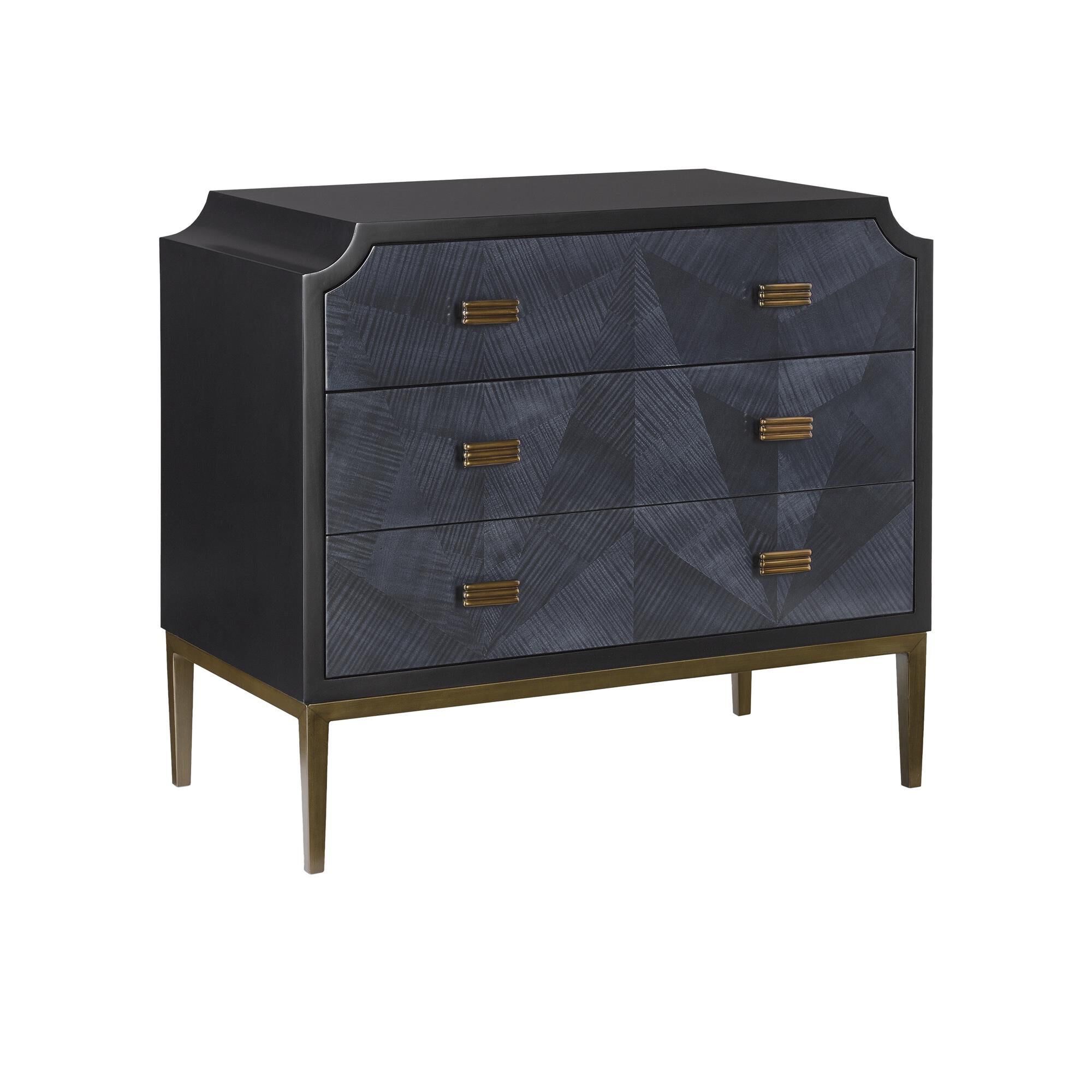 Shown in Dark Sapphire/Caviar Black/Antique Brass finish