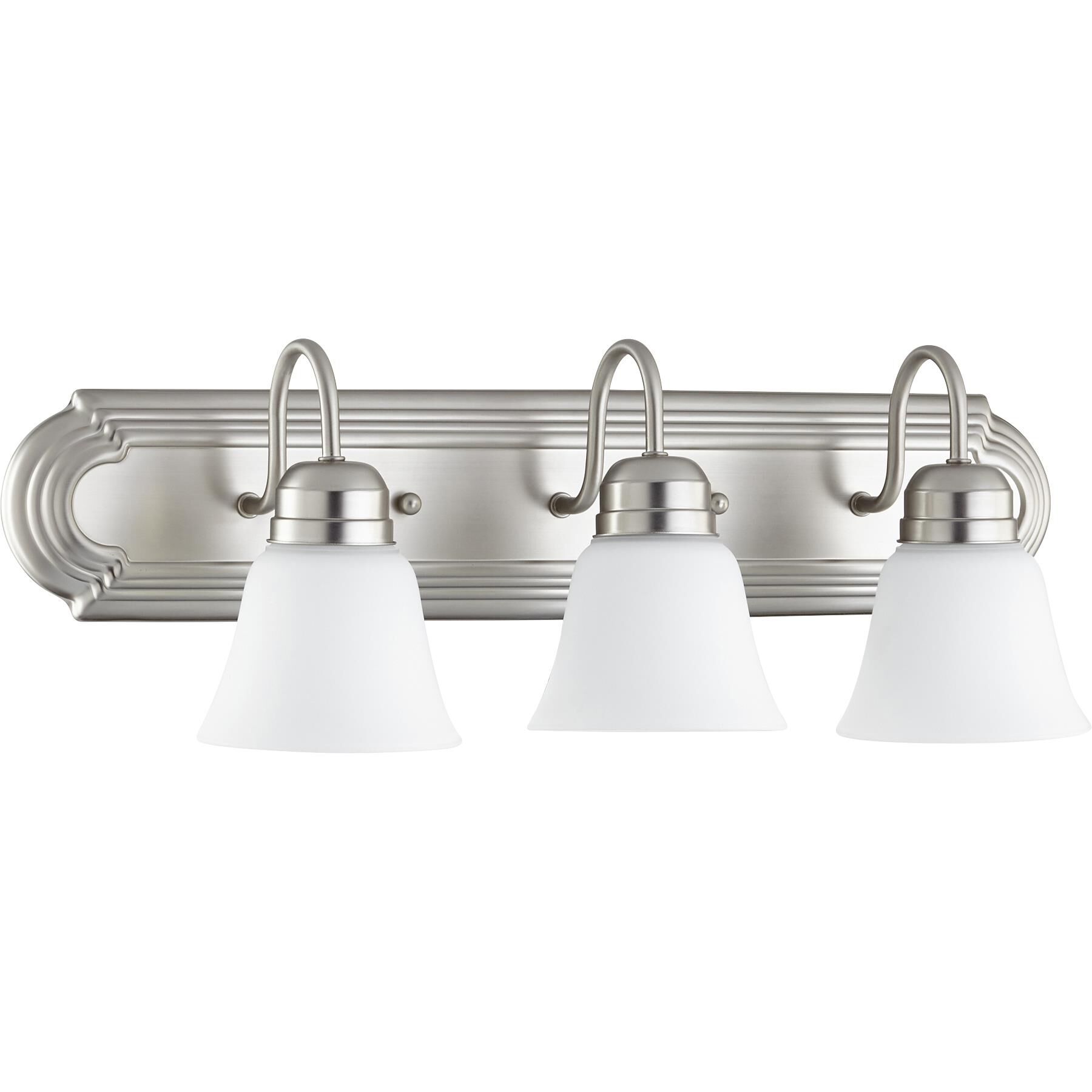 Shown in Satin Nickel with Satin Opal finish and Satin Opal shade