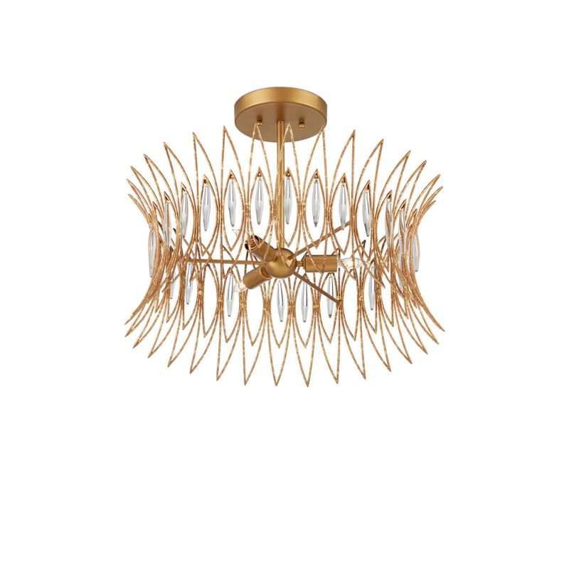 Marquise 20 Inch Semi Flush Mount by Currey and Company