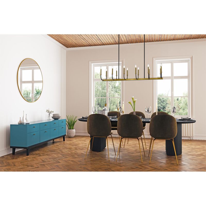 Haylie 56 Inch 12 Light Linear Suspension Light by Z-Lite