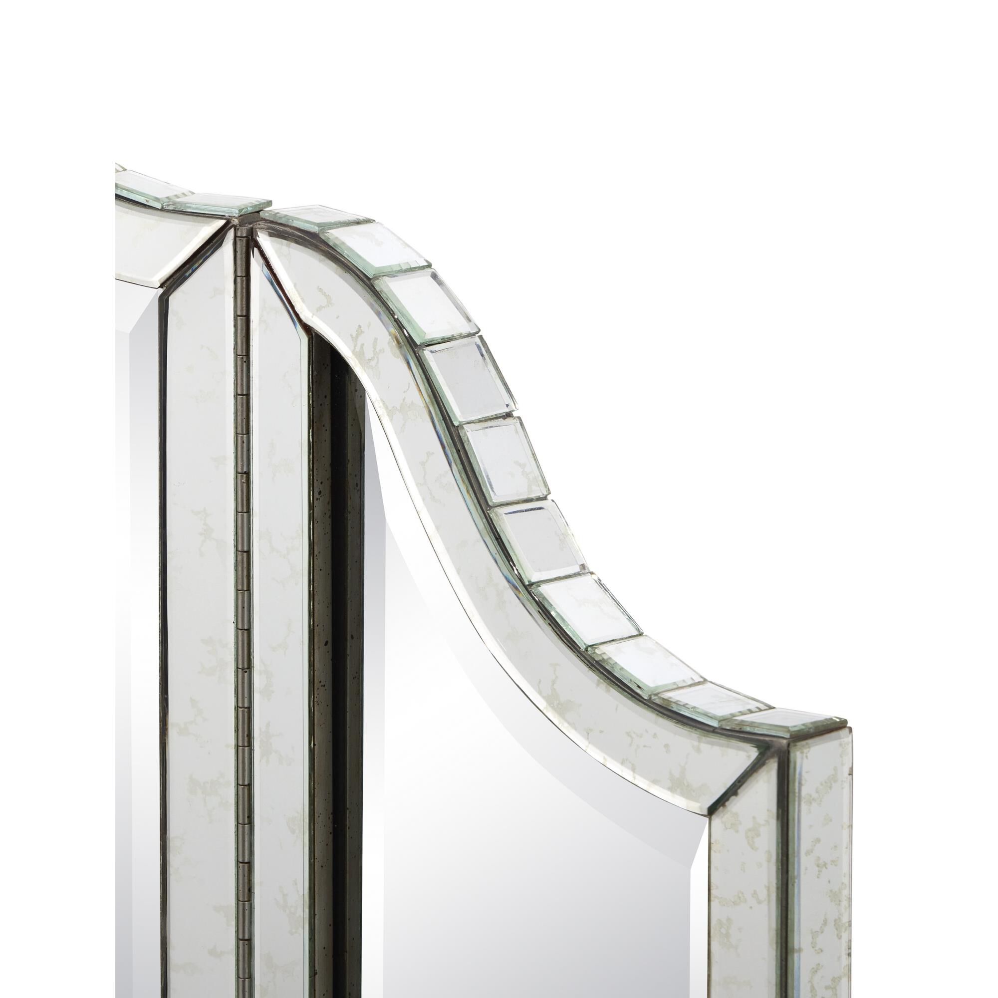 Shown in Granello Silver Leaf/Antique Mirror finish