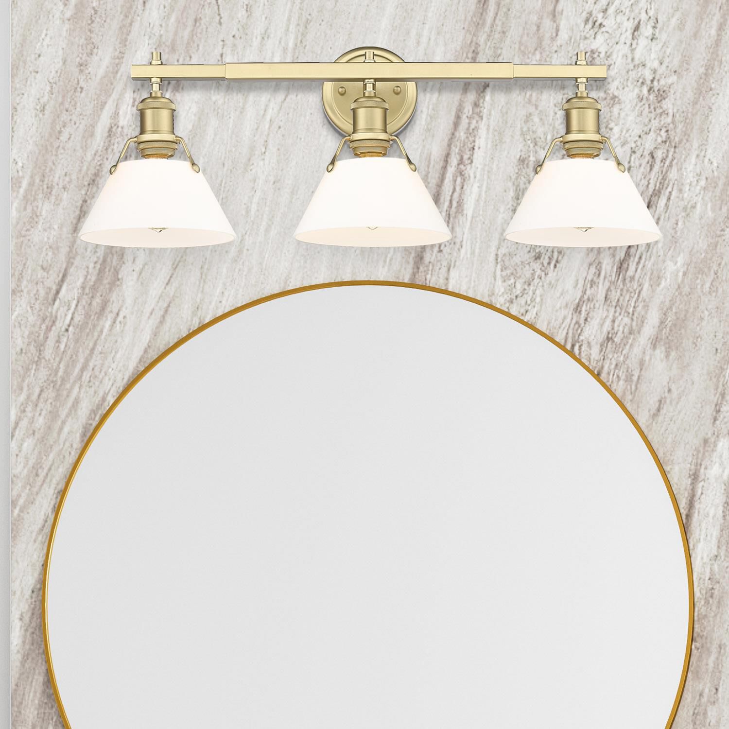 Orwell 27 Inch Bath Vanity Light by Golden Lighting
