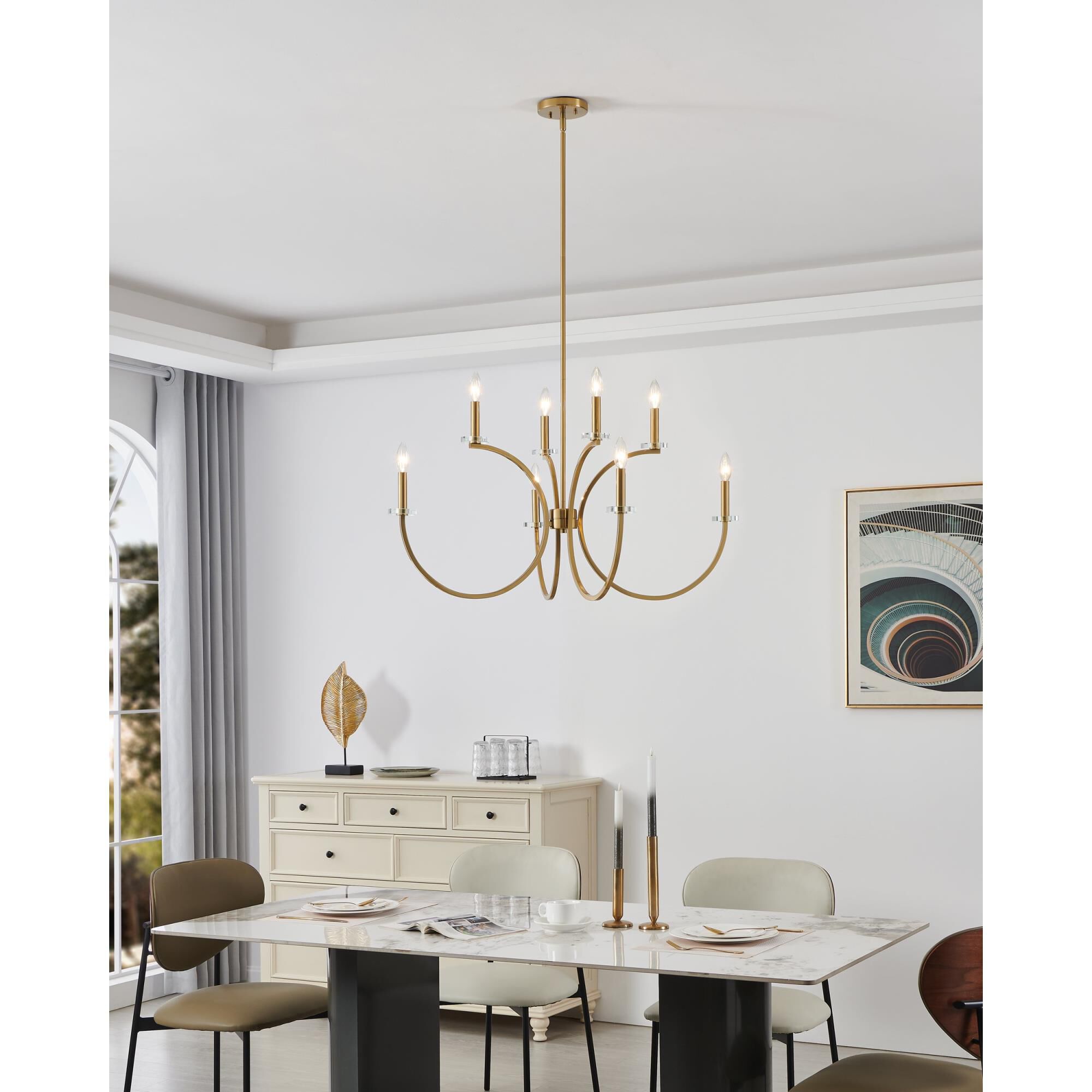 Shown in Brushed Gold finish