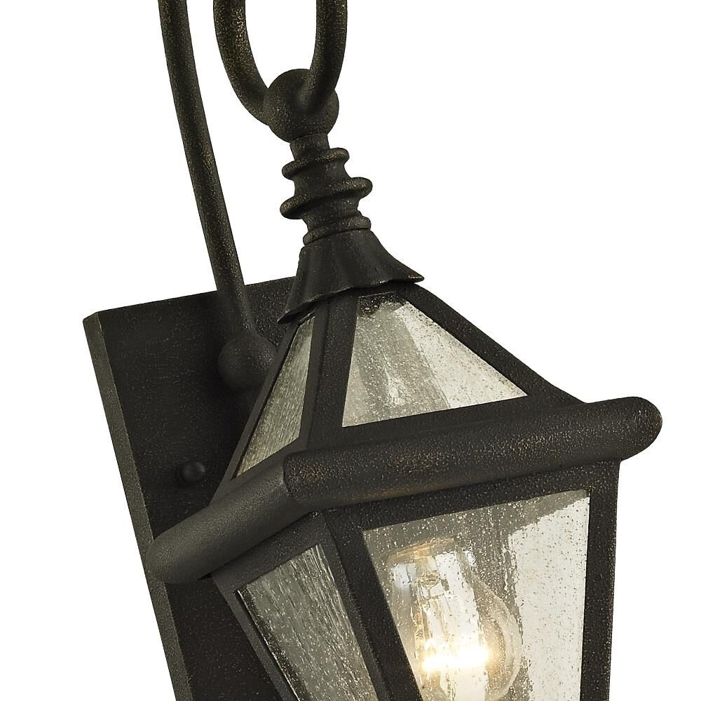 Shown in Vintage Bronze finish and Clear Seeded glass