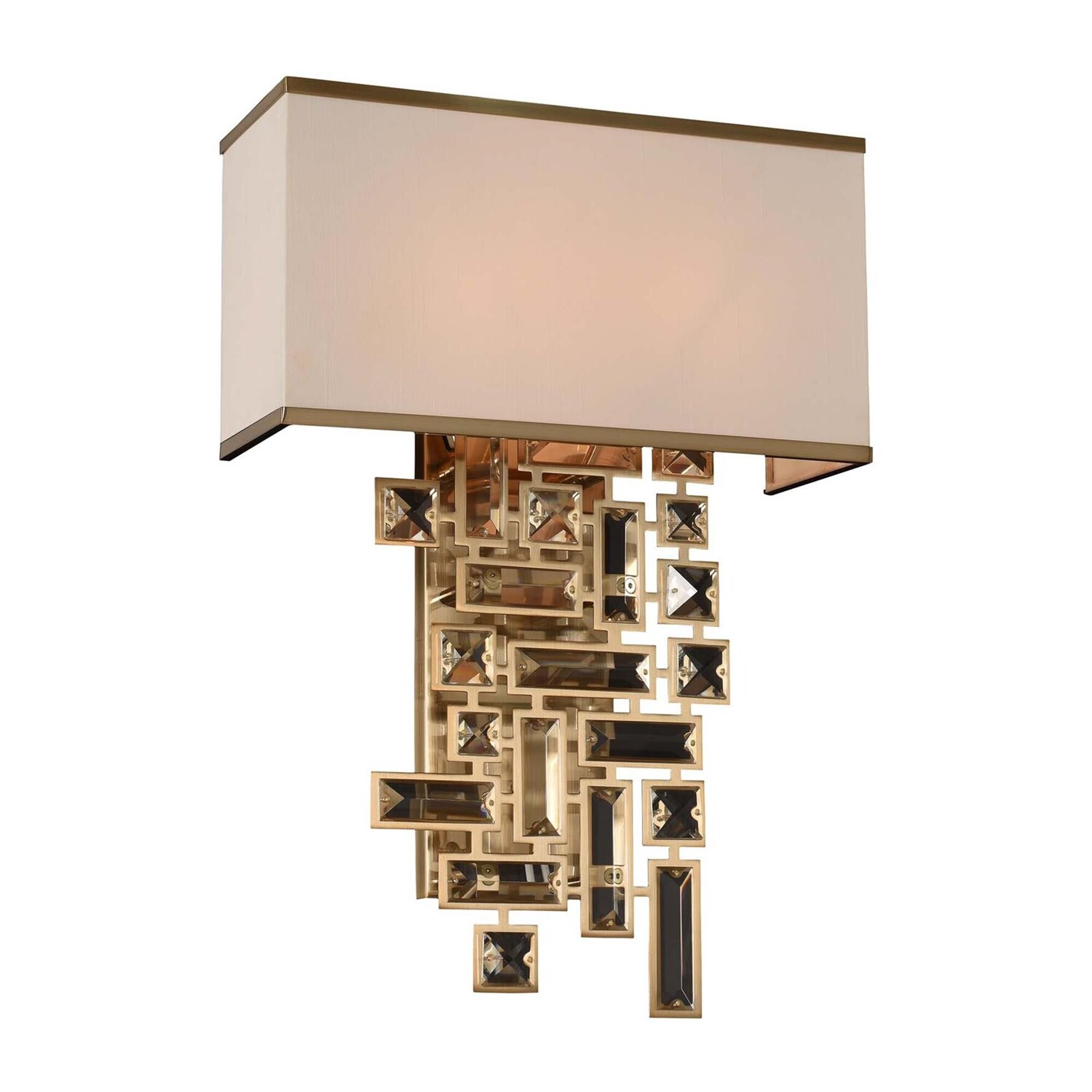 Shown in Brushed Champagne Gold finish and Firenze Clear crystal