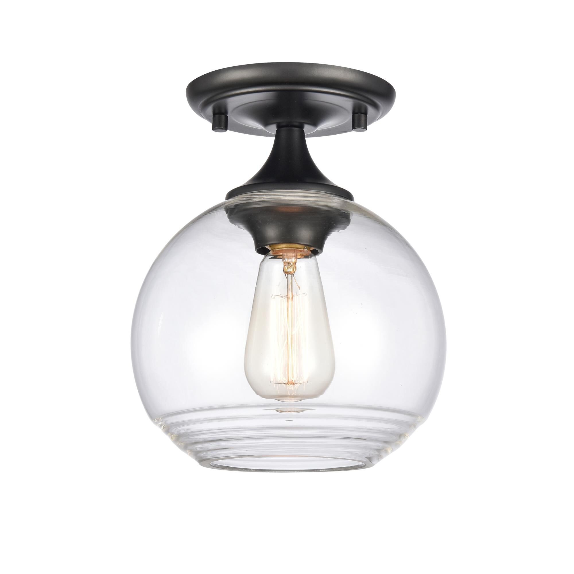 Angie 8 Inch 1 Light Semi Flush Mount by ELK Home