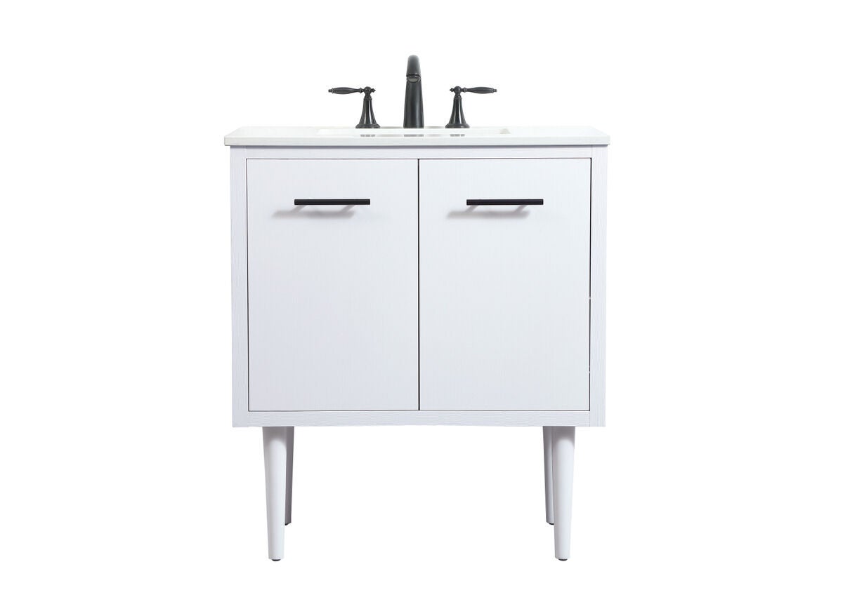 Shown in White finish