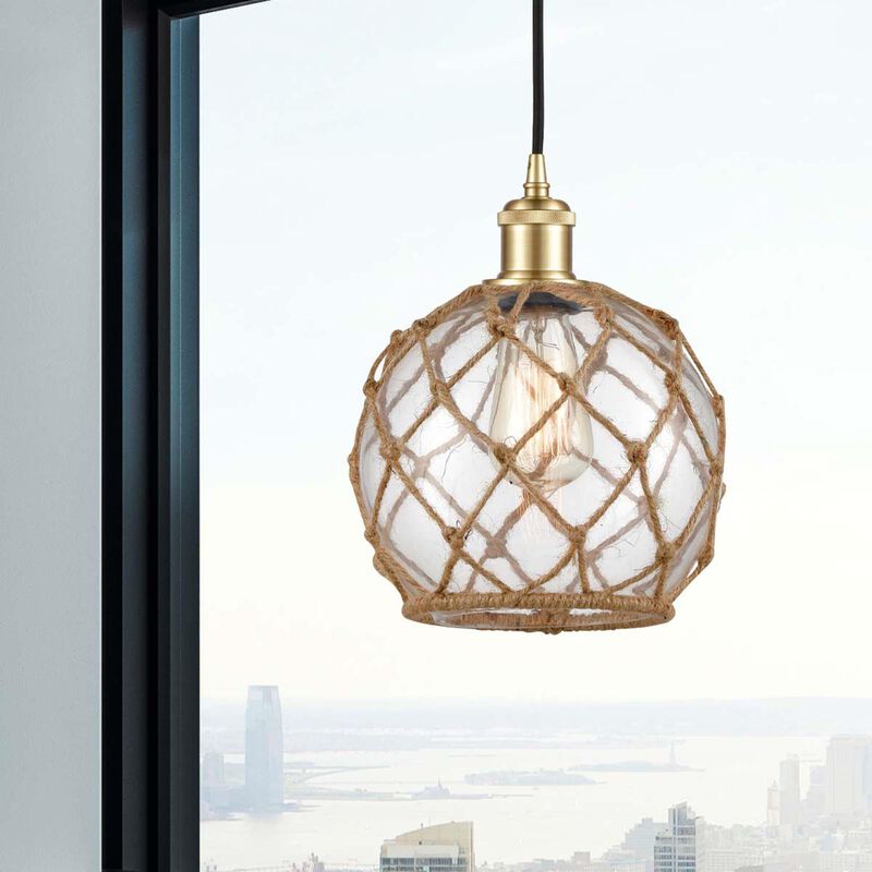 Innovations Lighting Bruno Marashlian Farmhouse Rope 8 Inch Mini Pendant