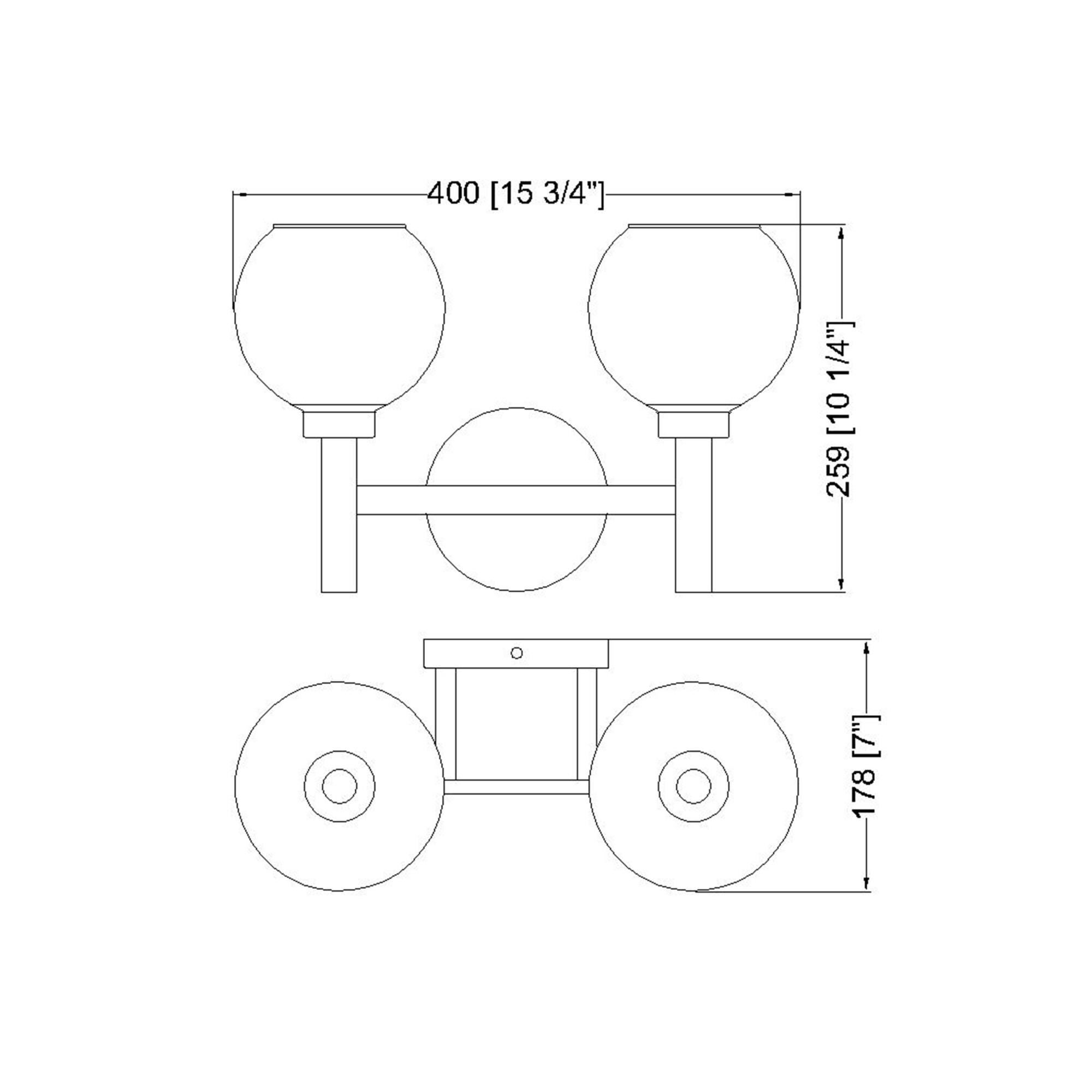 Shown in Chrome finish and Clear glass