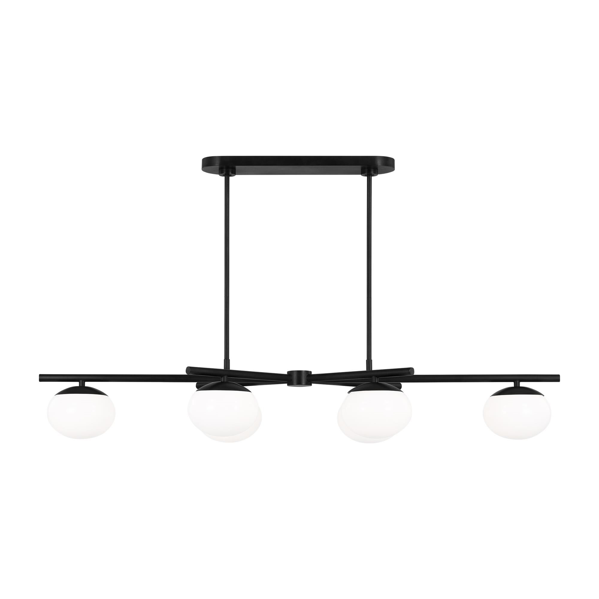 Shown in Aged Iron finish and Milk White Glass s shade