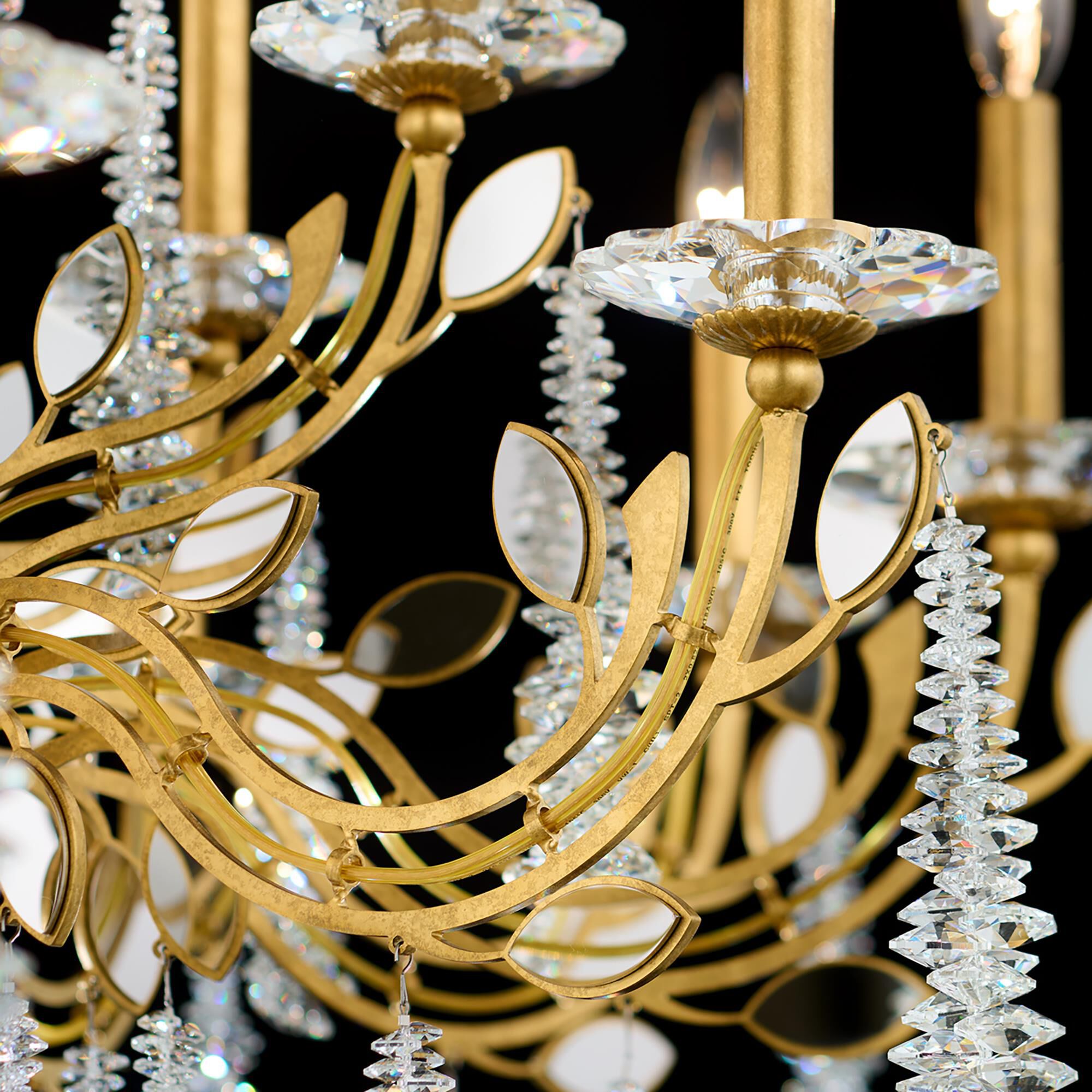 Shown in French Gold finish and Clear Radiance crystal