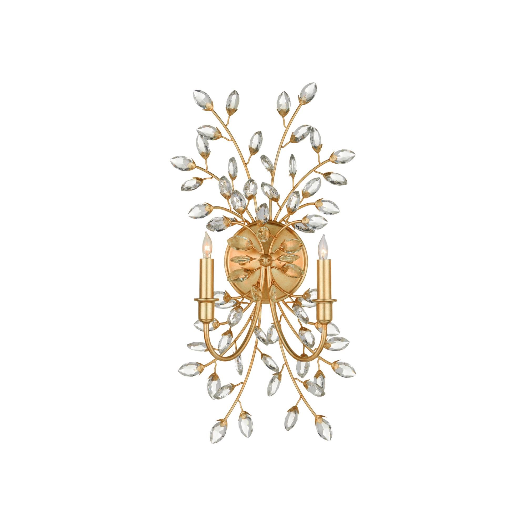 Forget-Me-Not 14 Inch Wall Sconce by Currey and Company