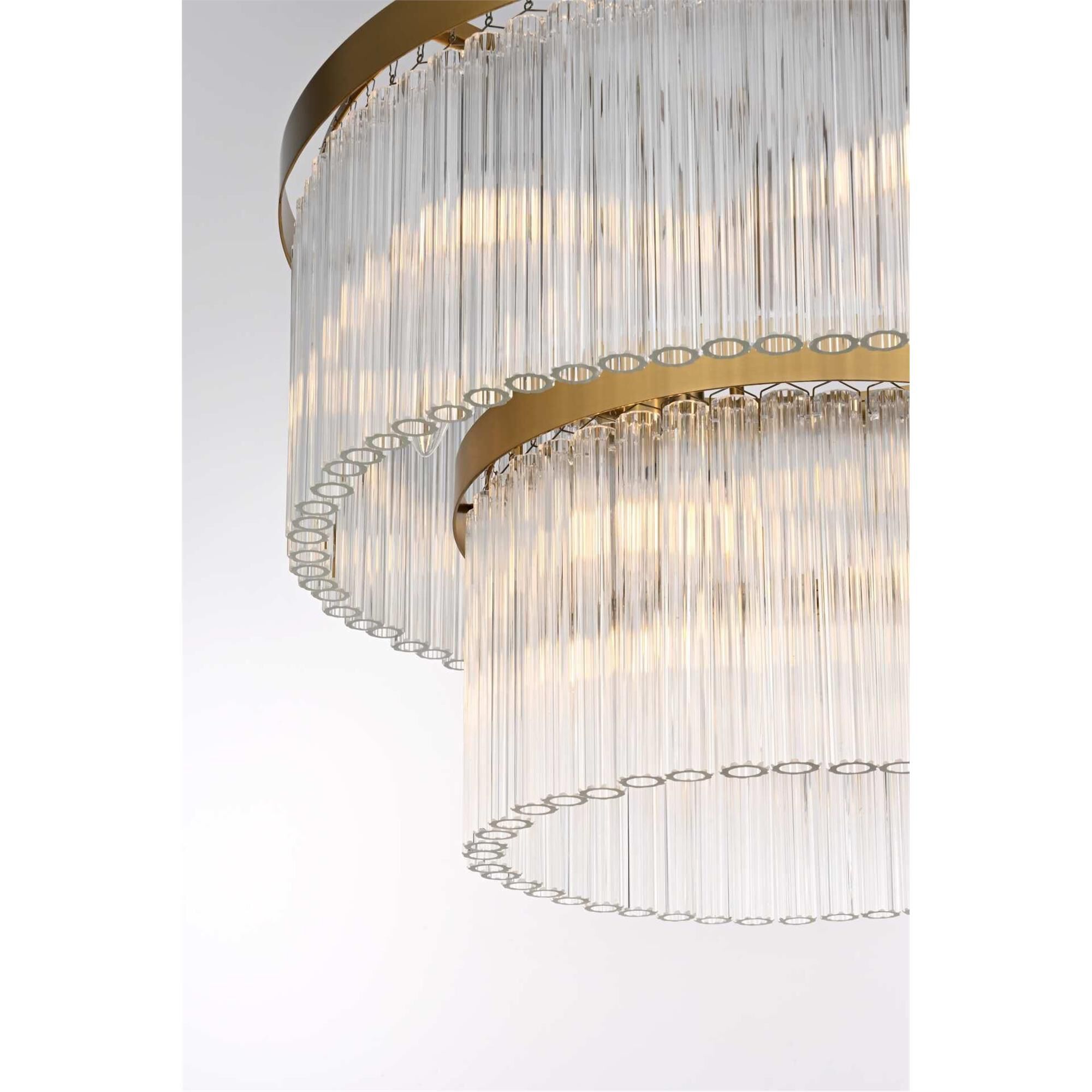 Harlow 24 Inch Chandelier by Elegant Lighting