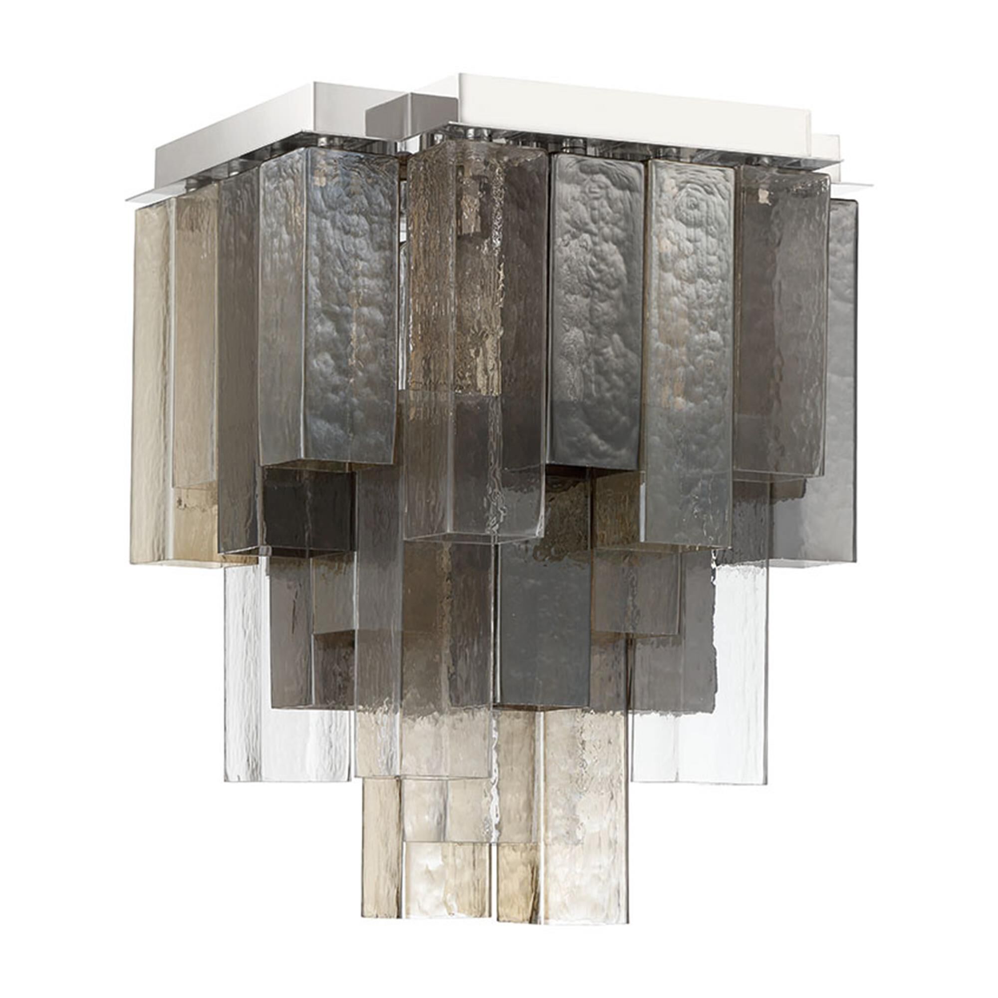 Shown in Chrome finish and Mixed glass