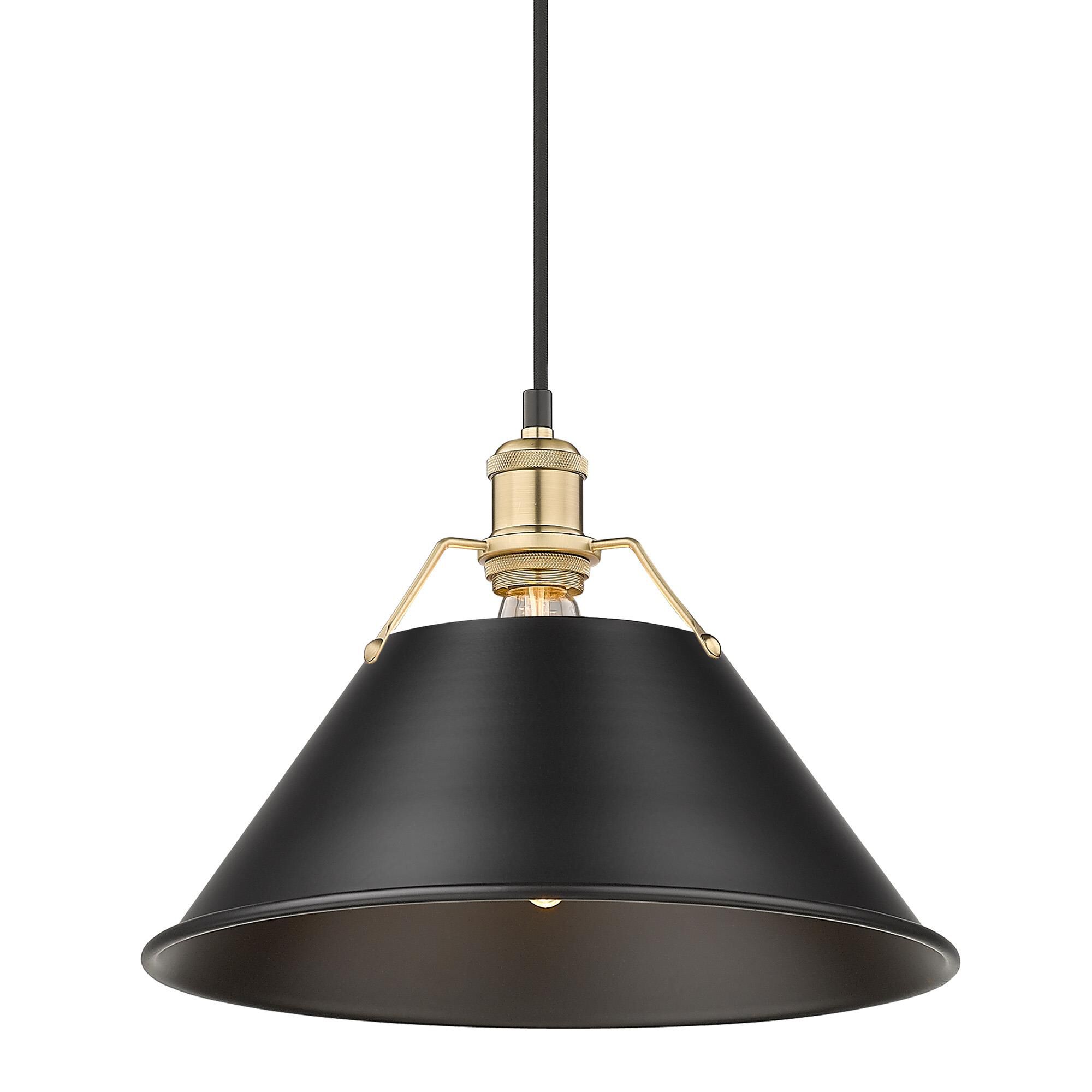 Orwell 14 Inch Large Pendant by Golden Lighting