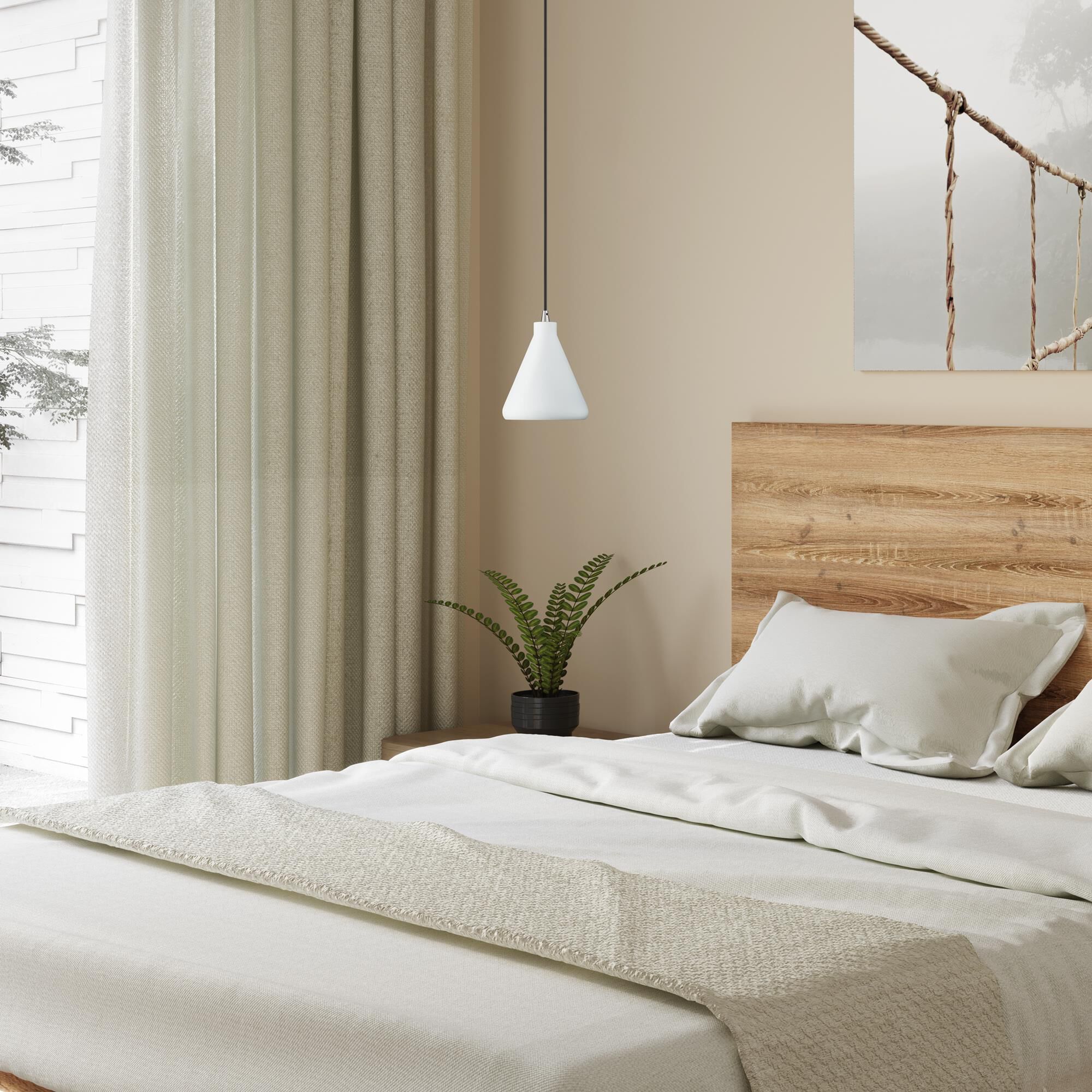 Shown in White with Brushed Nickel Accents finish and White Aluminum with Gold Inside shade