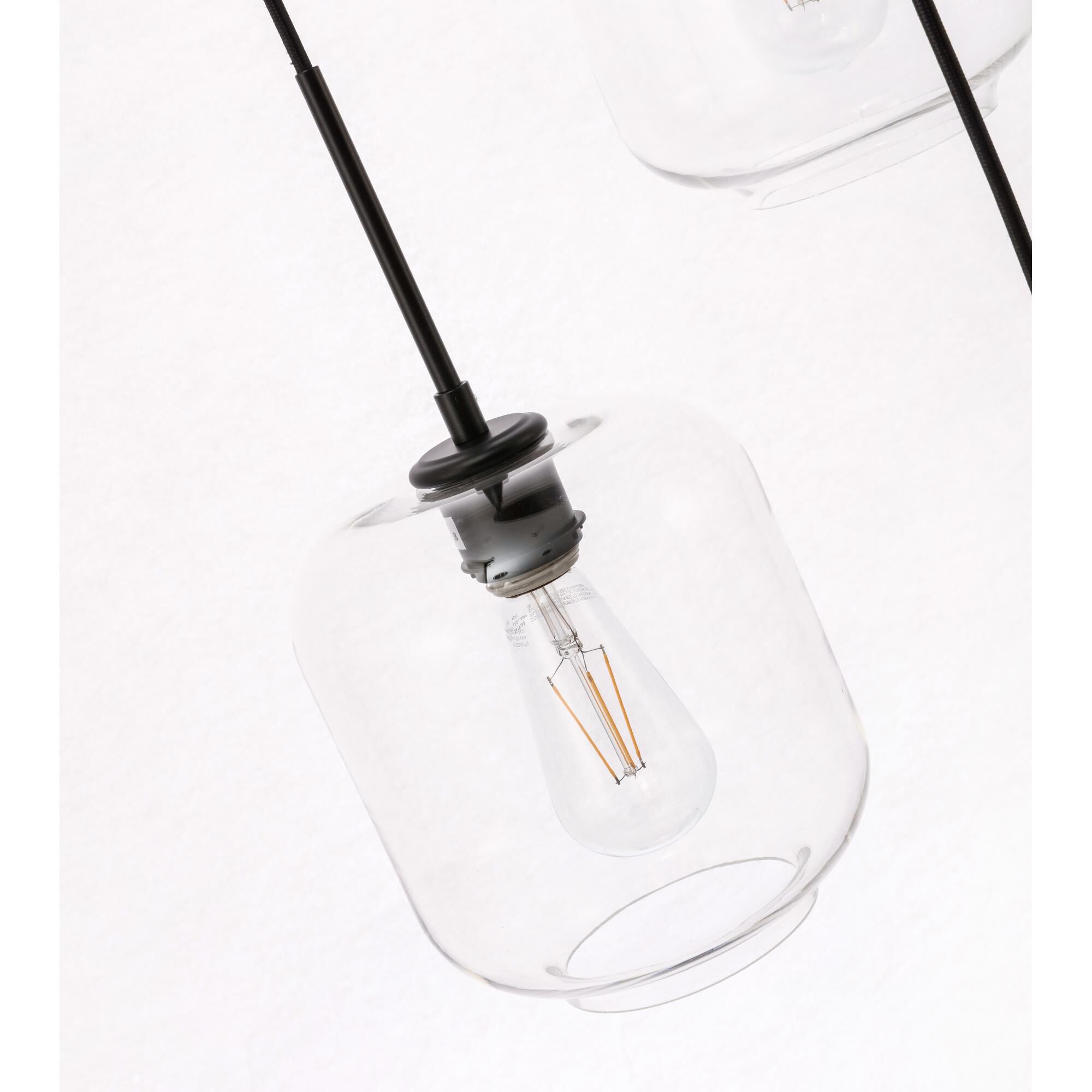 Collier 17 Inch 3 Light Multi Light Pendant by Elegant Lighting