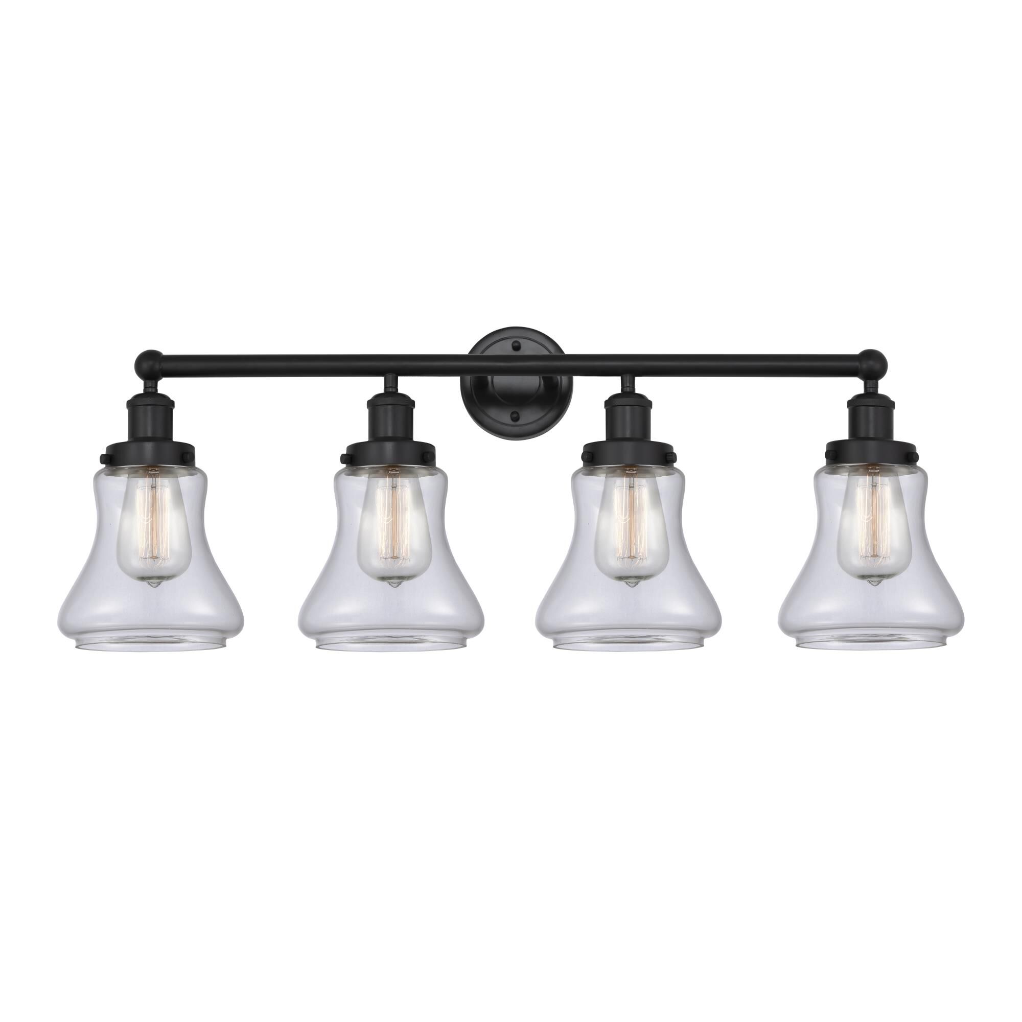Shown in Matte Black, Clear finish and Clear glass and Clear Glass shade