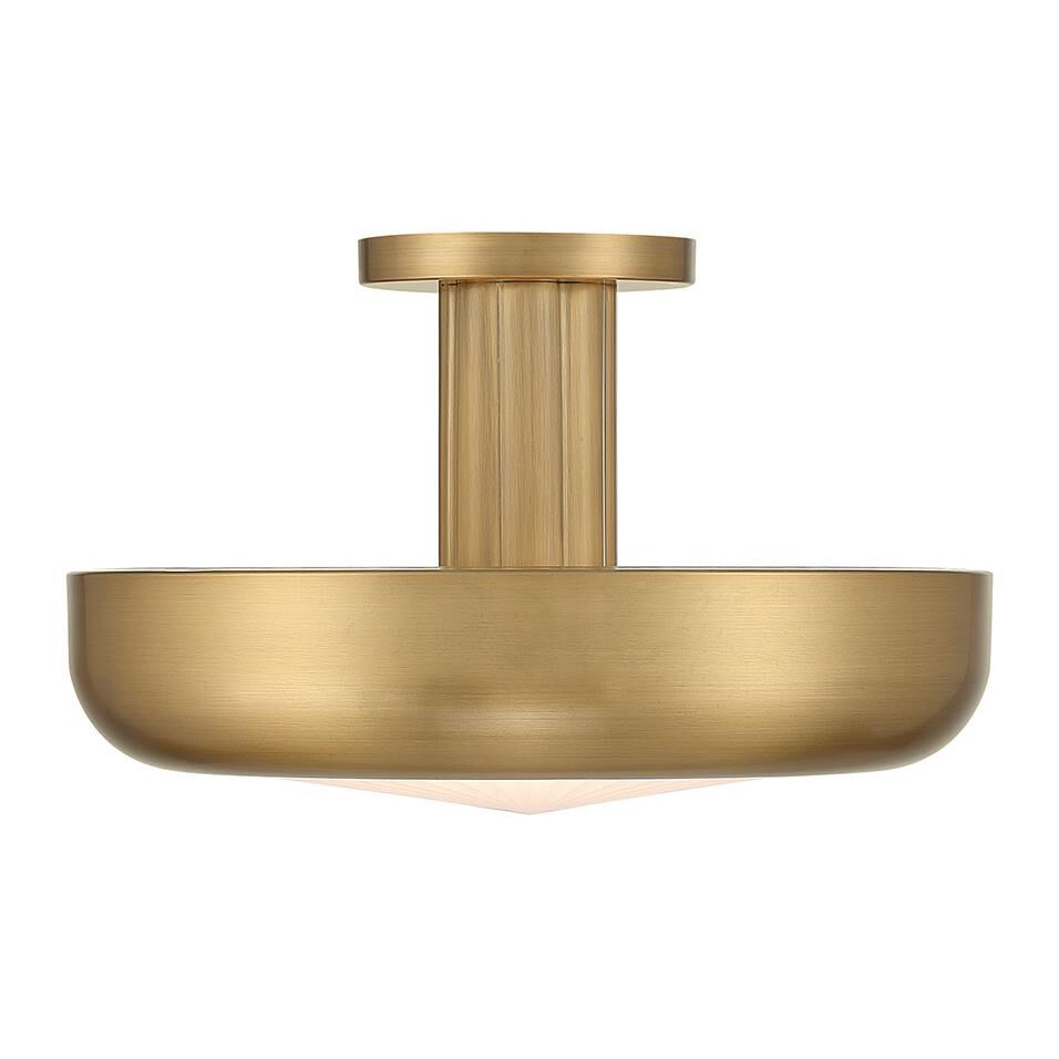 Shown in Antique Brass finish and Etched glass