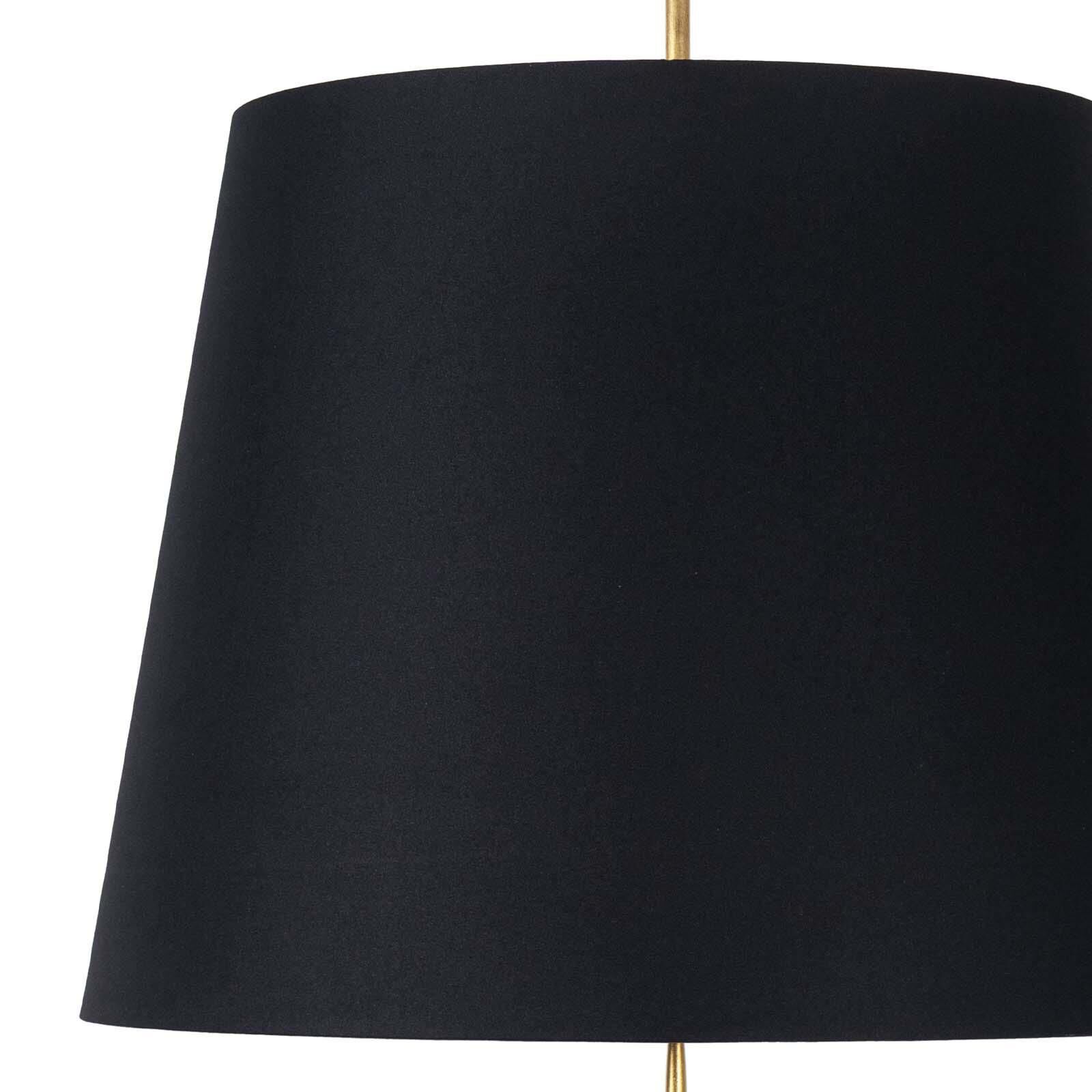 Shown in Antique Gold Leaf finish and Linen shade