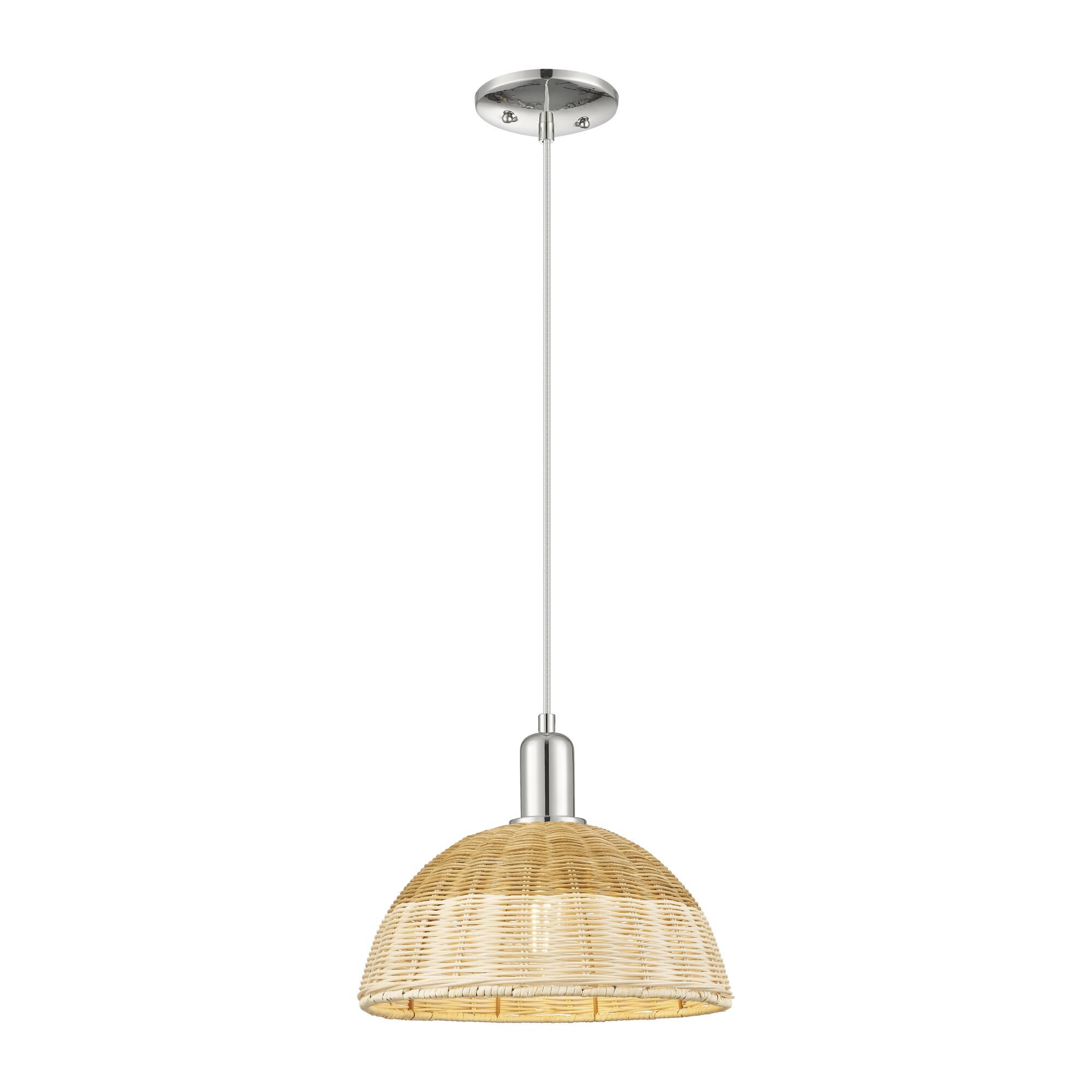Bruno Marashlian Natural Ballston Dome 16 Inch Large Pendant by Innovations Lighting