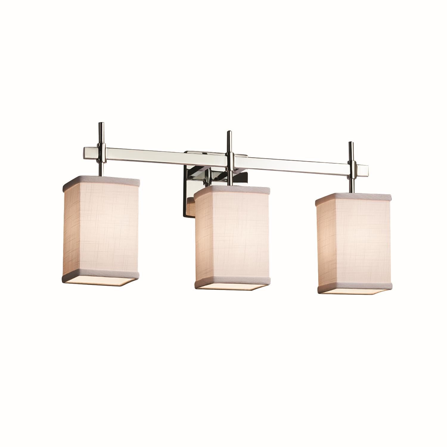 Textile 22 Inch 3 Light Bath Vanity Light by Justice Design Group