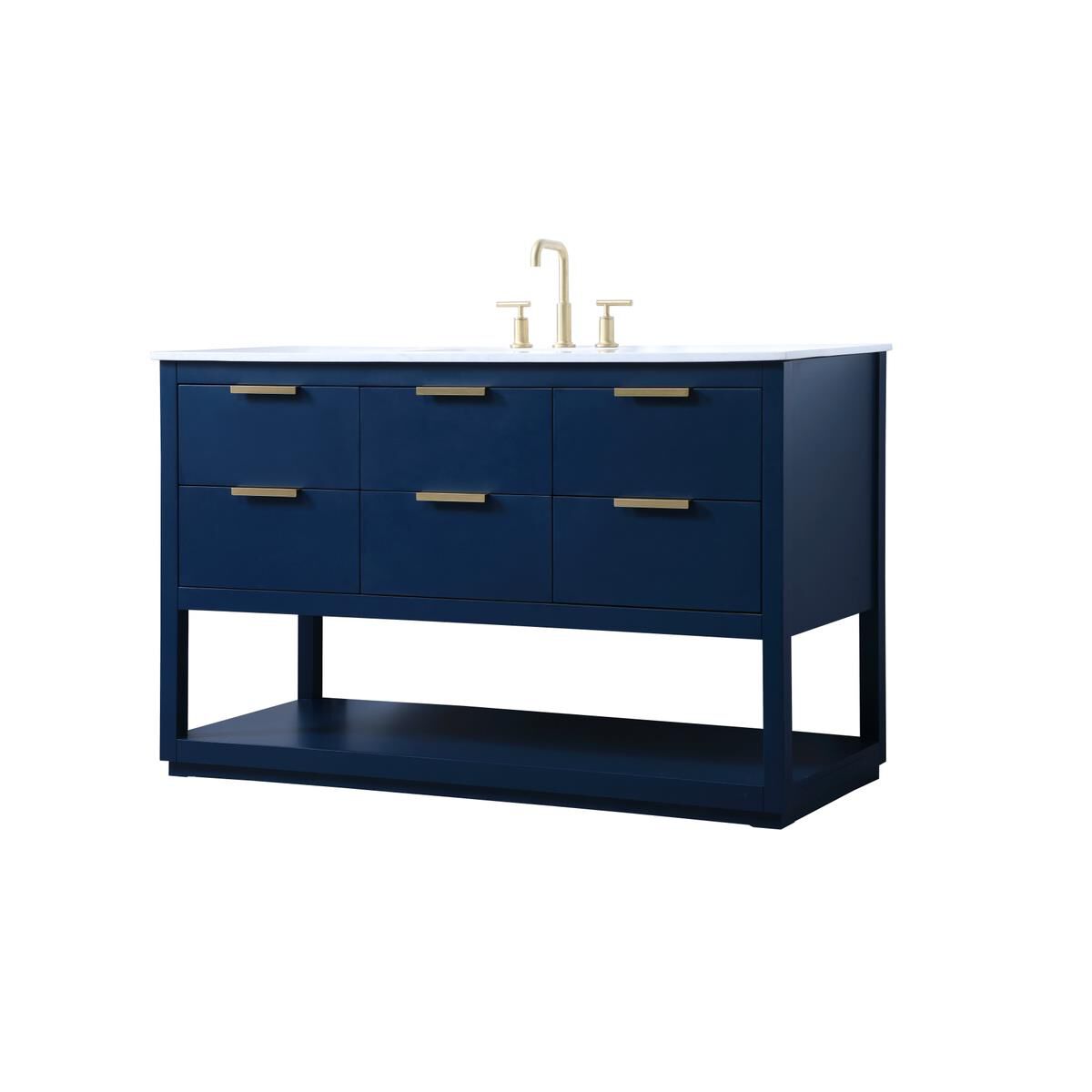 Shown in Blue finish