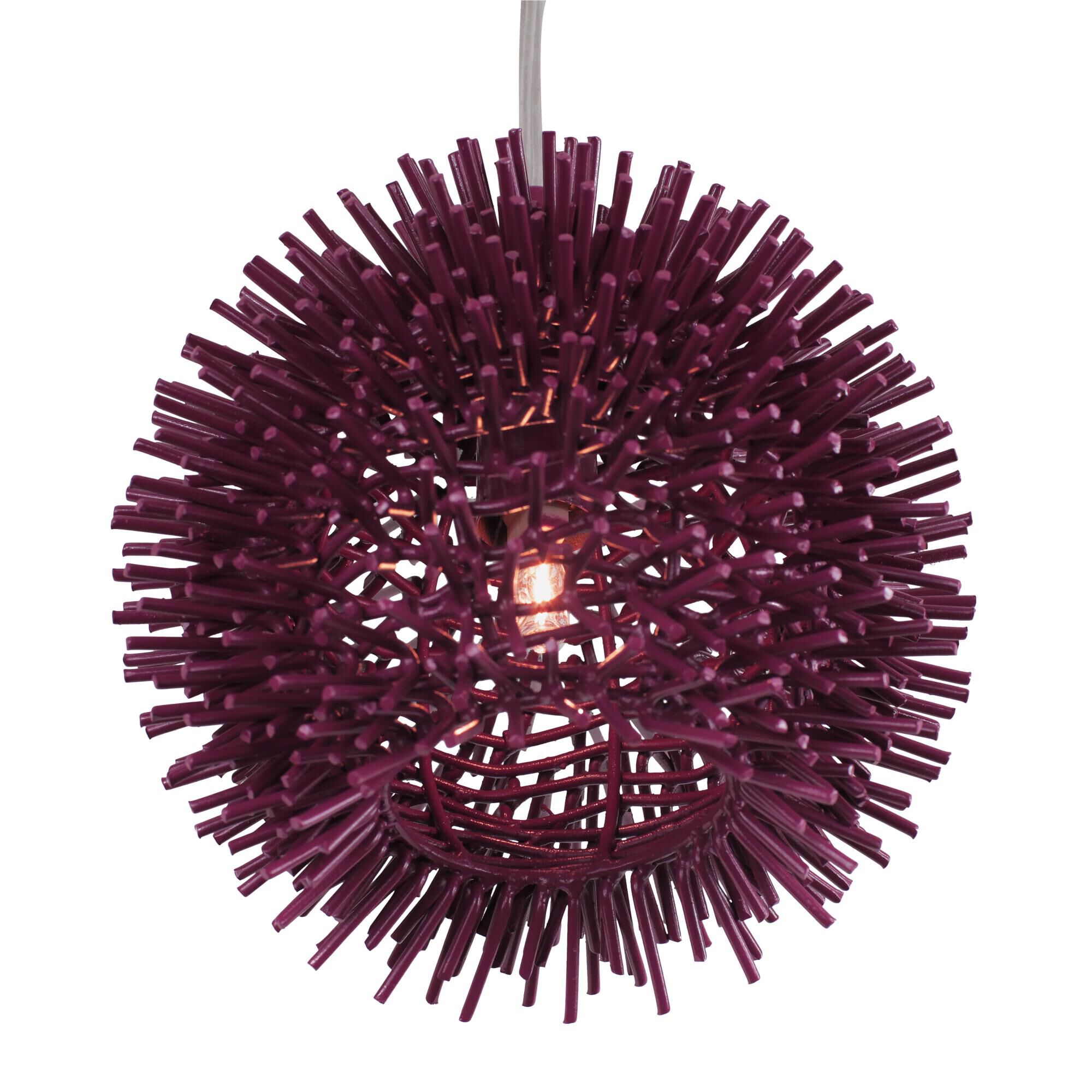 Shown in Plum finish and Recycled Steel shade