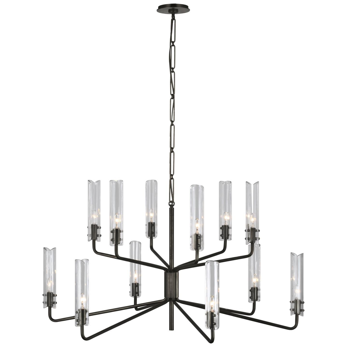 AERIN Casoria 42 Inch 12 Light LED Chandelier by Visual Comfort Signature Collection