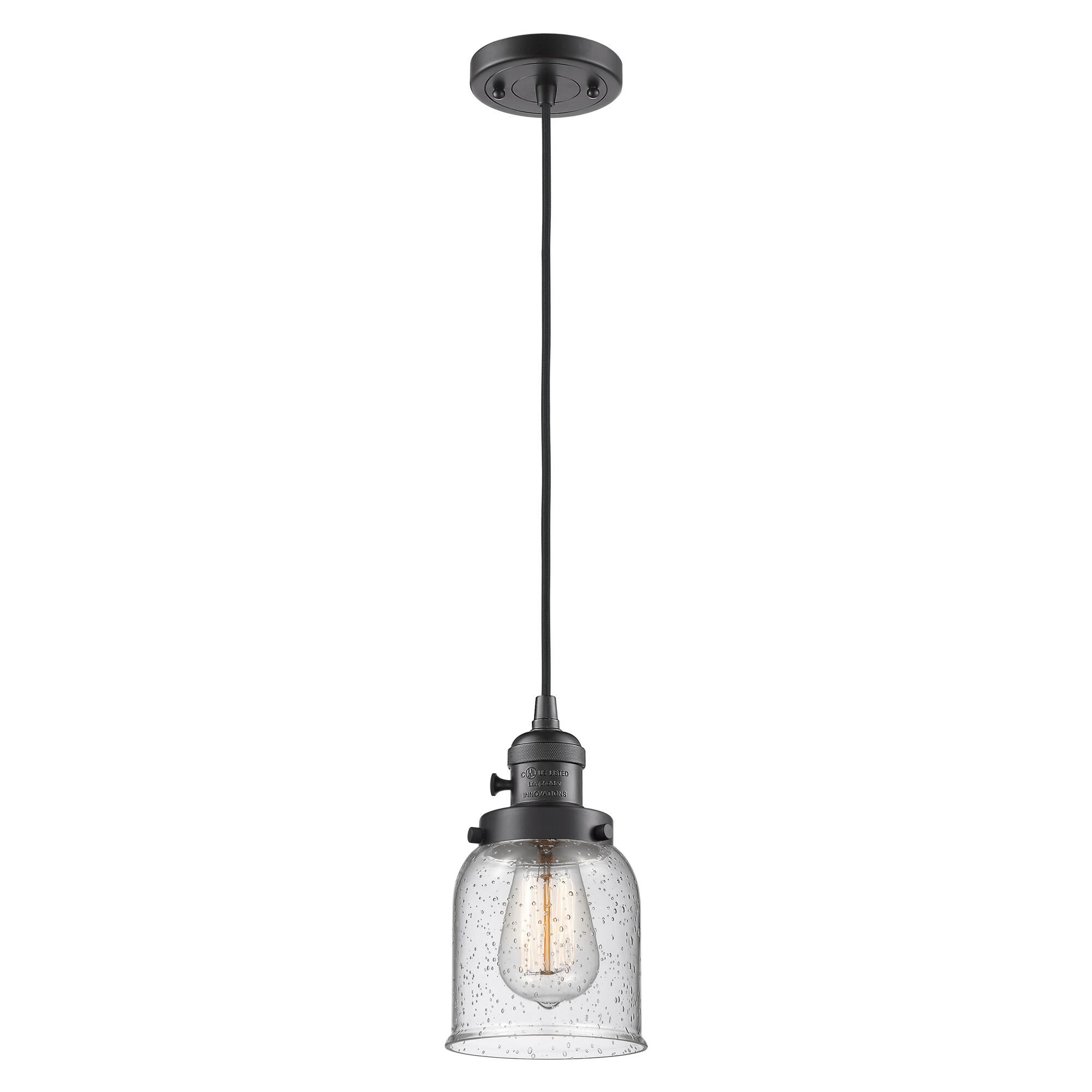 Shown in Oil Rubbed Bronze finish and Seedy glass