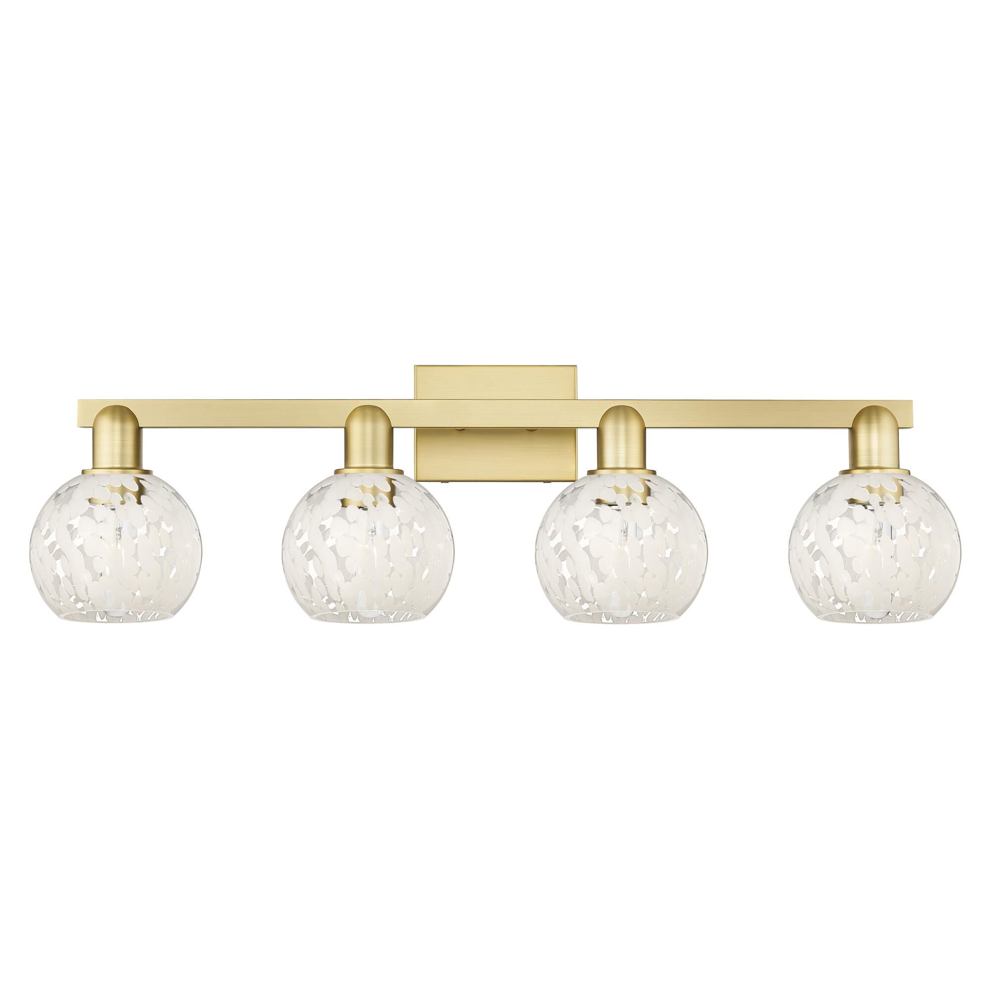 Bruno Marashlian White Mouchette 33 Inch Bath Vanity Light by Innovations Lighting